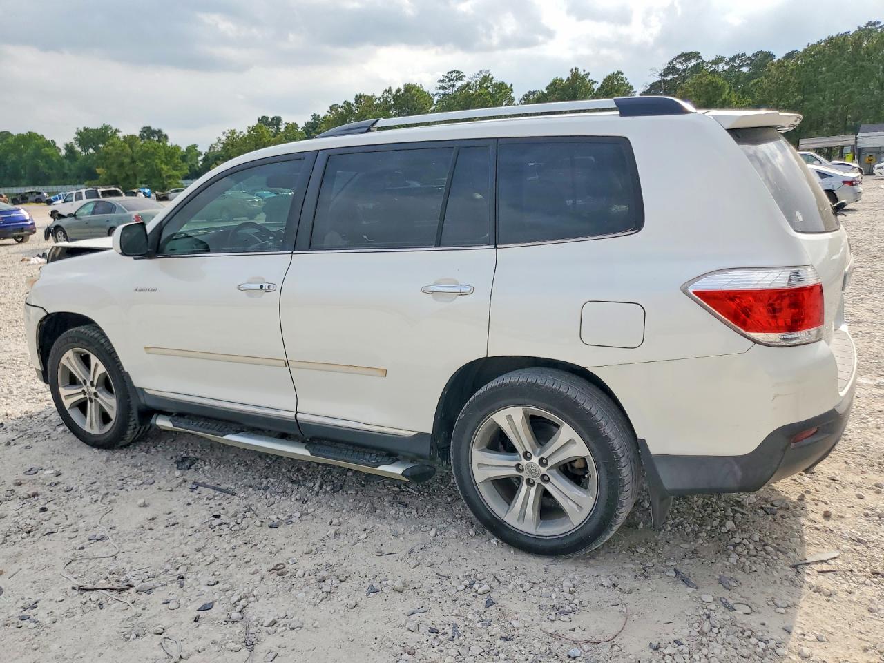 2012 Toyota Highlander Limited White vin: 5TDDK3EH6CS100651