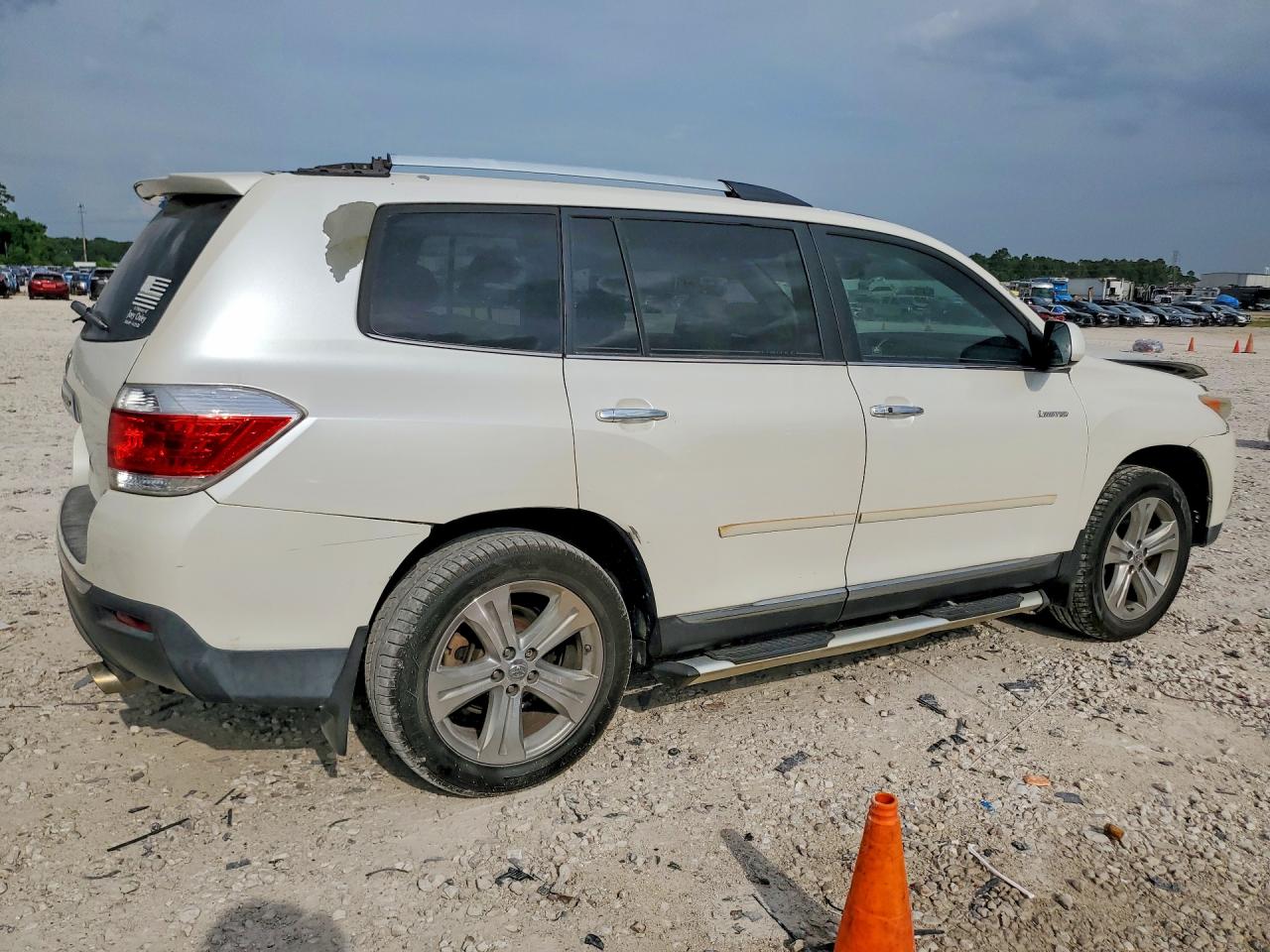 2012 Toyota Highlander Limited White vin: 5TDDK3EH6CS100651