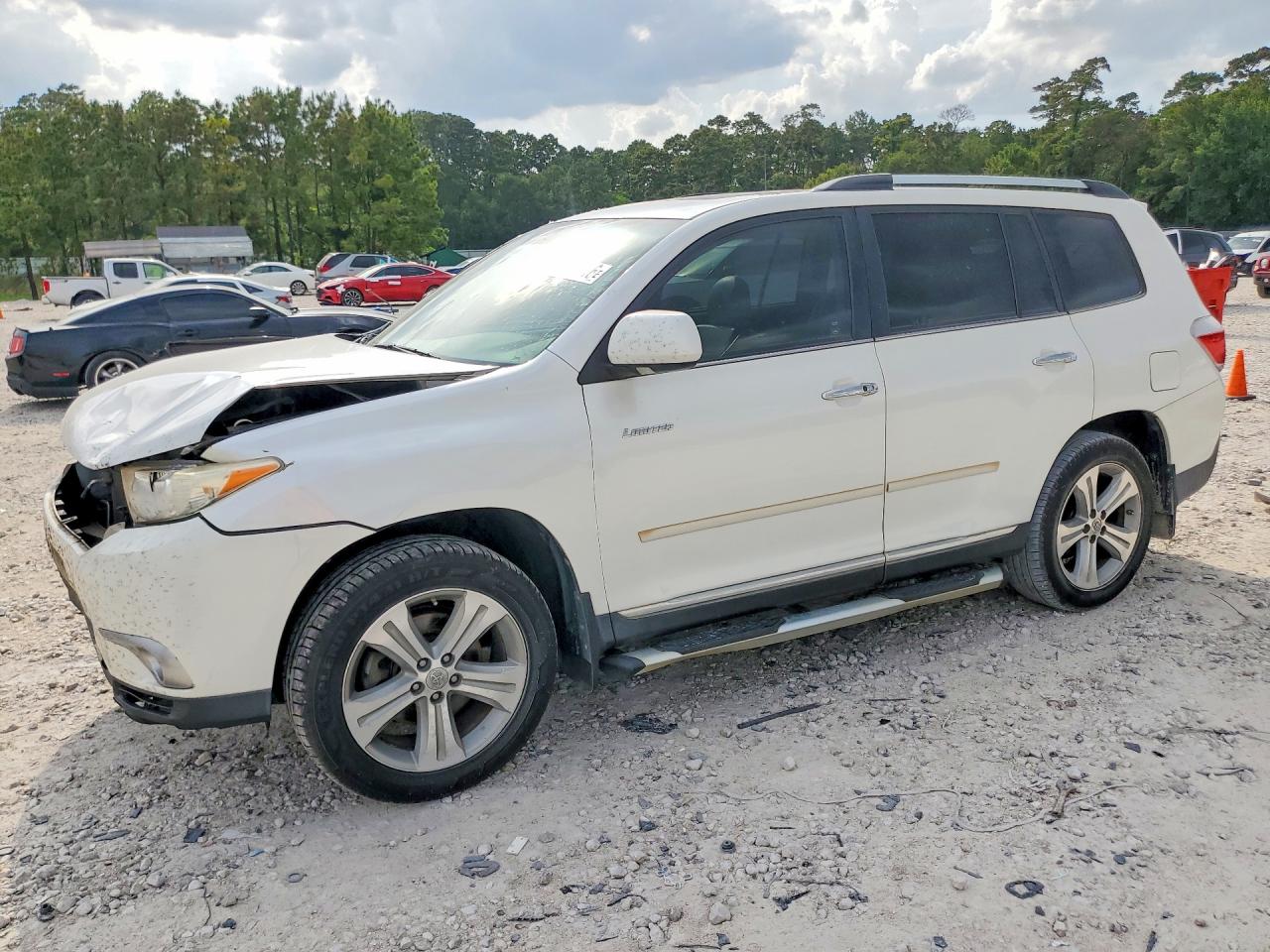 2012 Toyota Highlander Limited White vin: 5TDDK3EH6CS100651