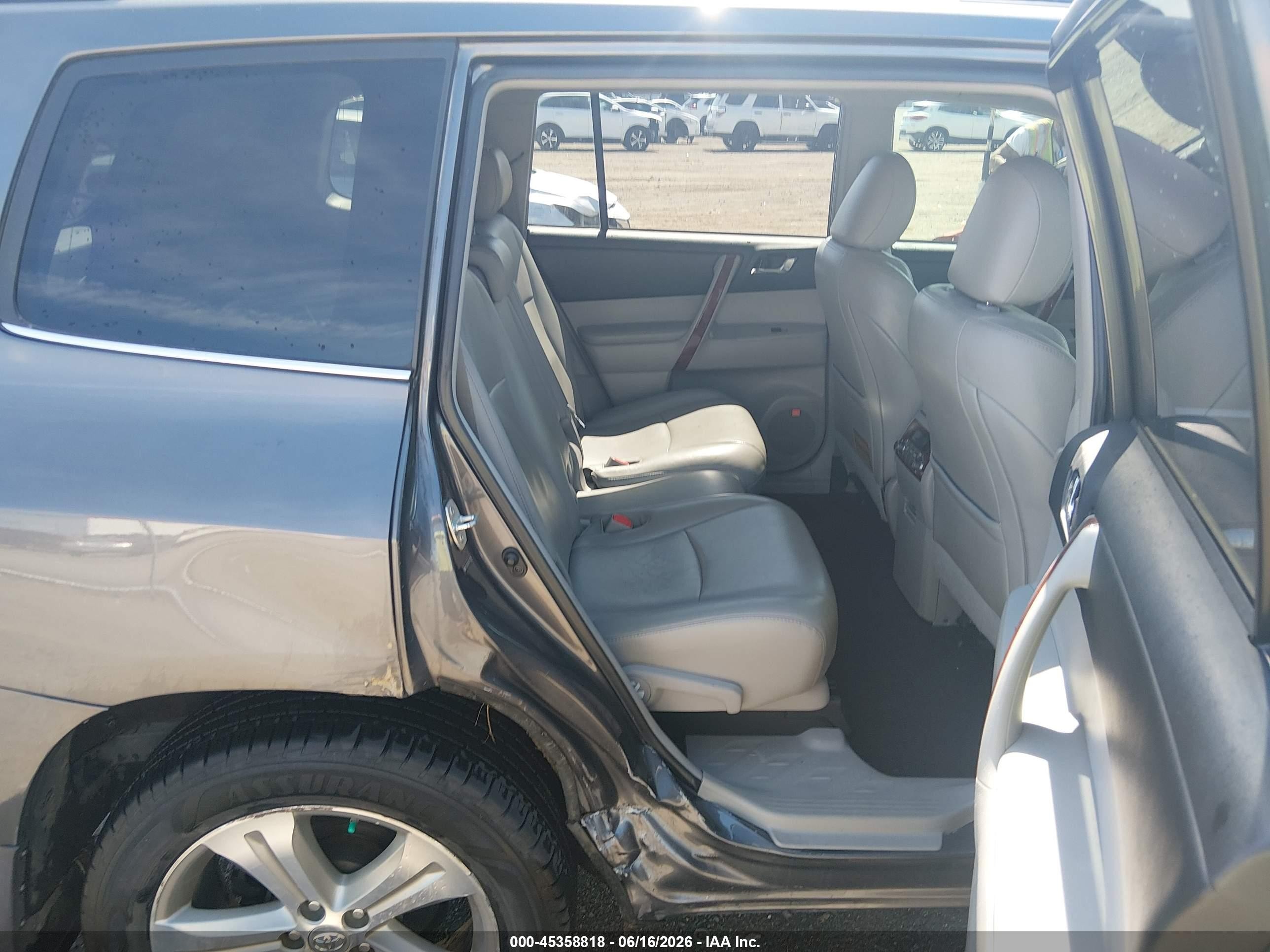 2012 Toyota Highlander Limited V6 Gray vin: 5TDDK3EH6CS102996