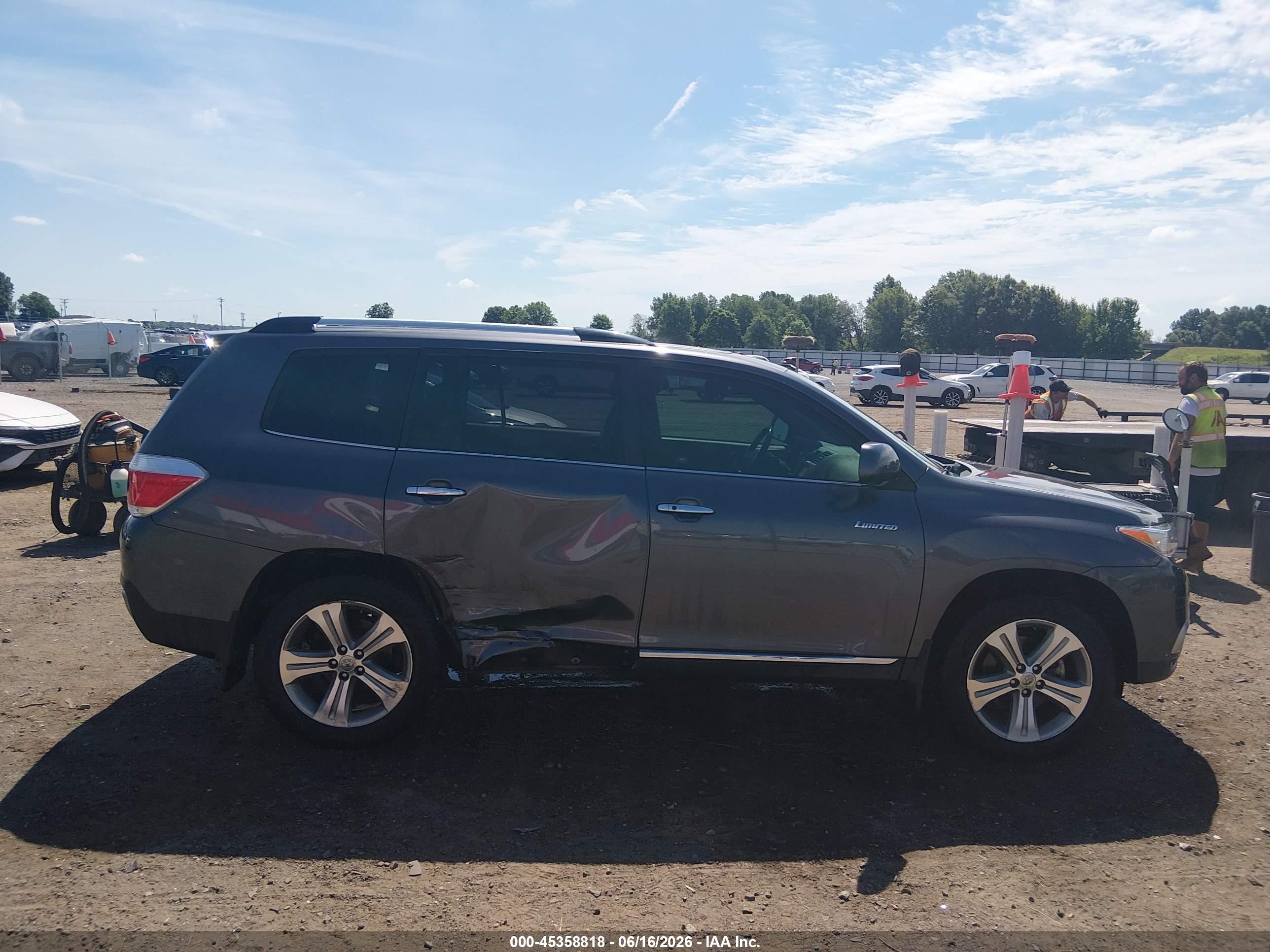 2012 Toyota Highlander Limited V6 Gray vin: 5TDDK3EH6CS102996