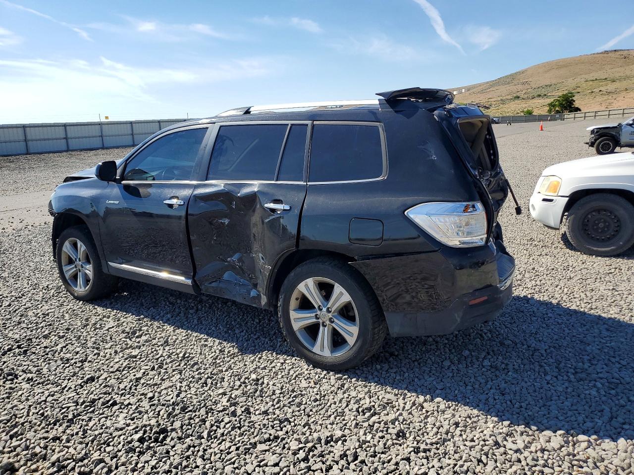 2012 Toyota Highlander Limited Black vin: 5TDDK3EH6CS114811
