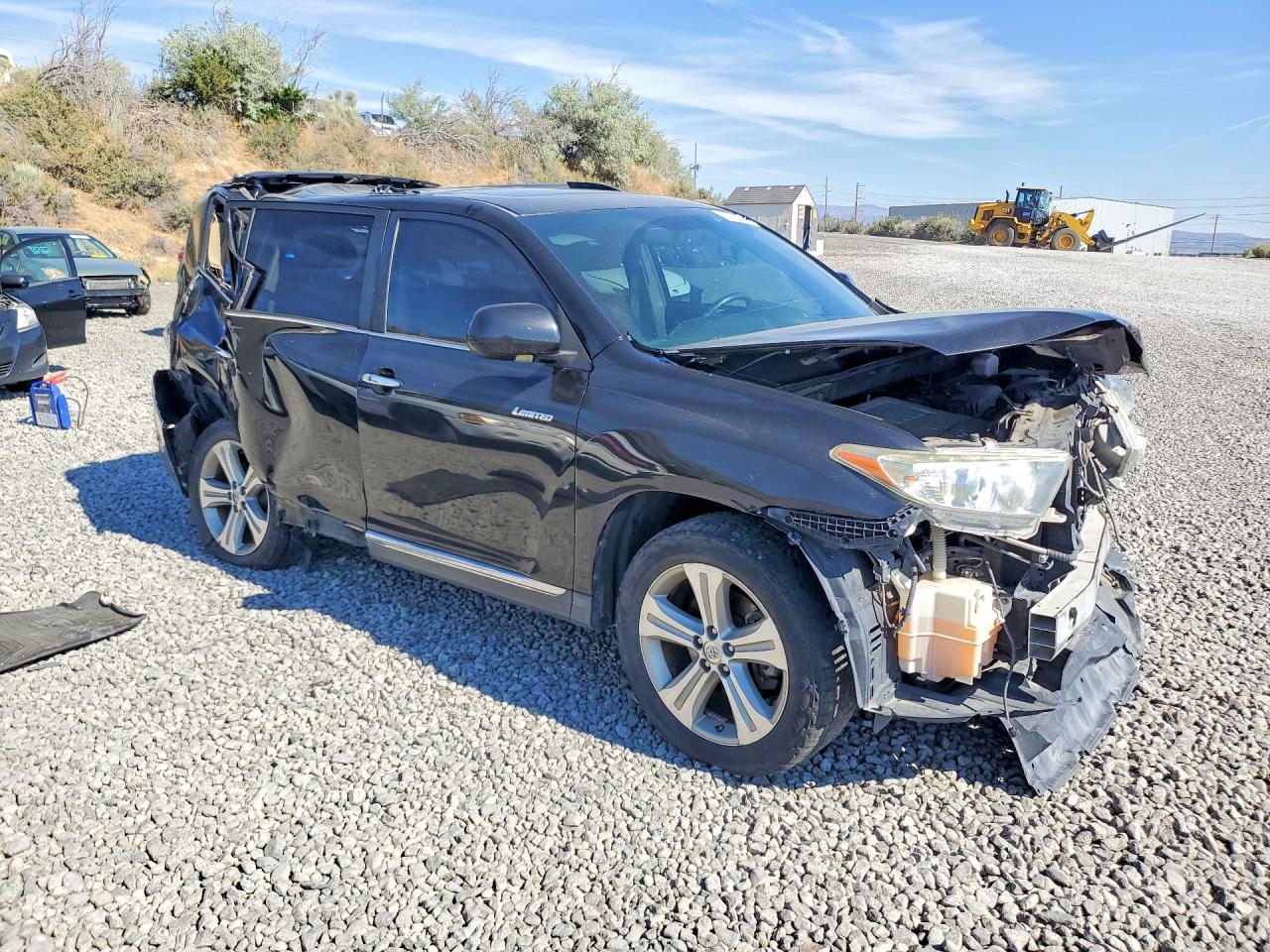 2012 Toyota Highlander Limited Black vin: 5TDDK3EH6CS114811