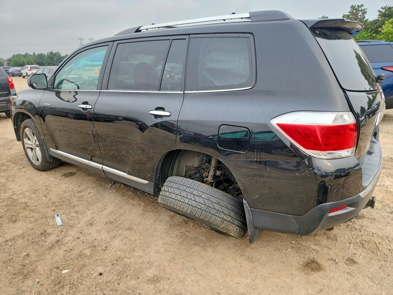 2012 Toyota Highlander Limited Черный vin: 5TDDK3EH6CS136677