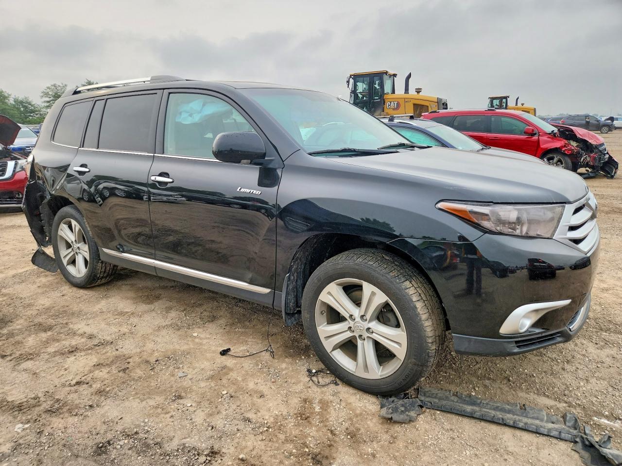2012 Toyota Highlander Limited Черный vin: 5TDDK3EH6CS136677