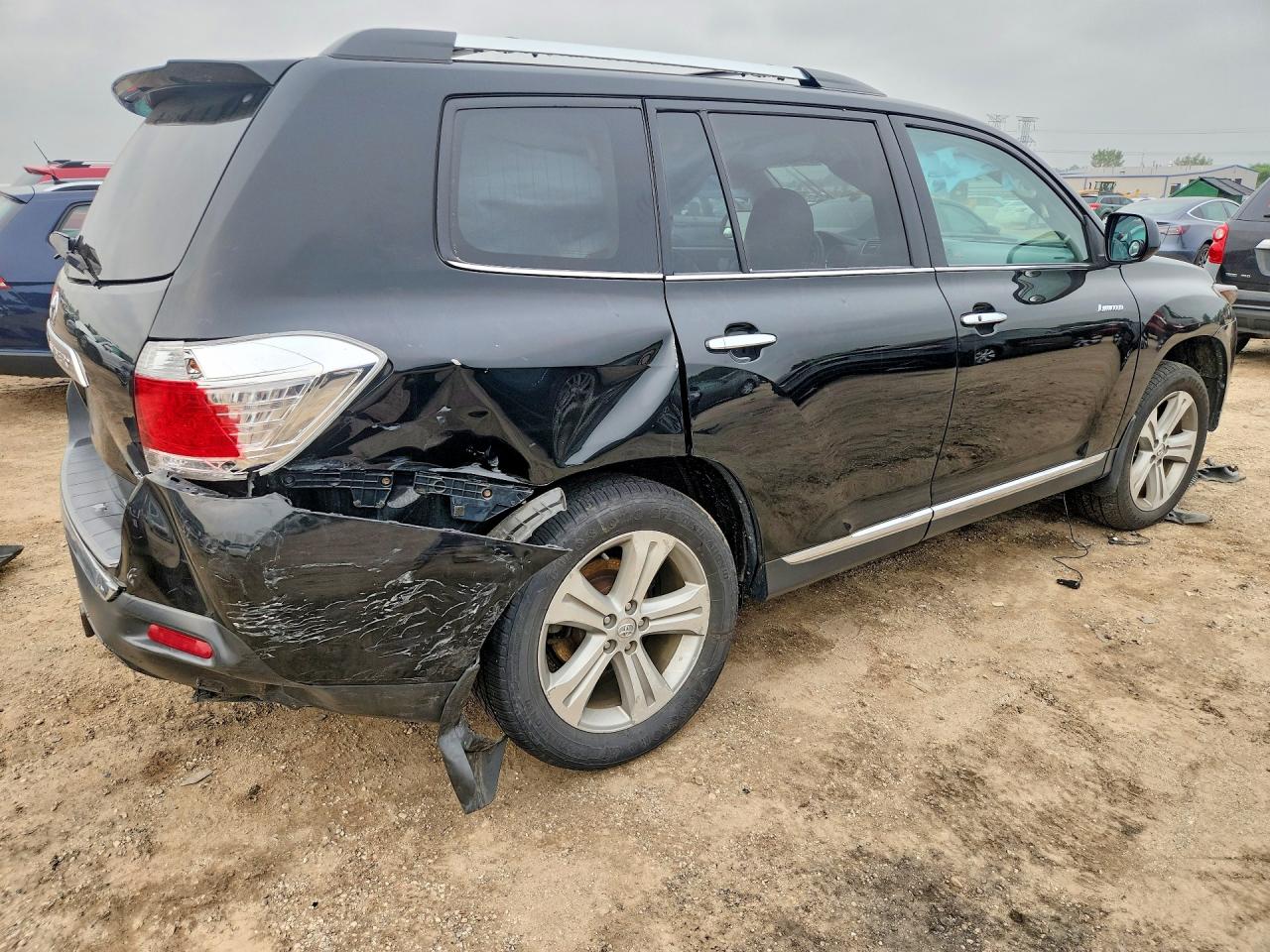 2012 Toyota Highlander Limited Черный vin: 5TDDK3EH6CS136677