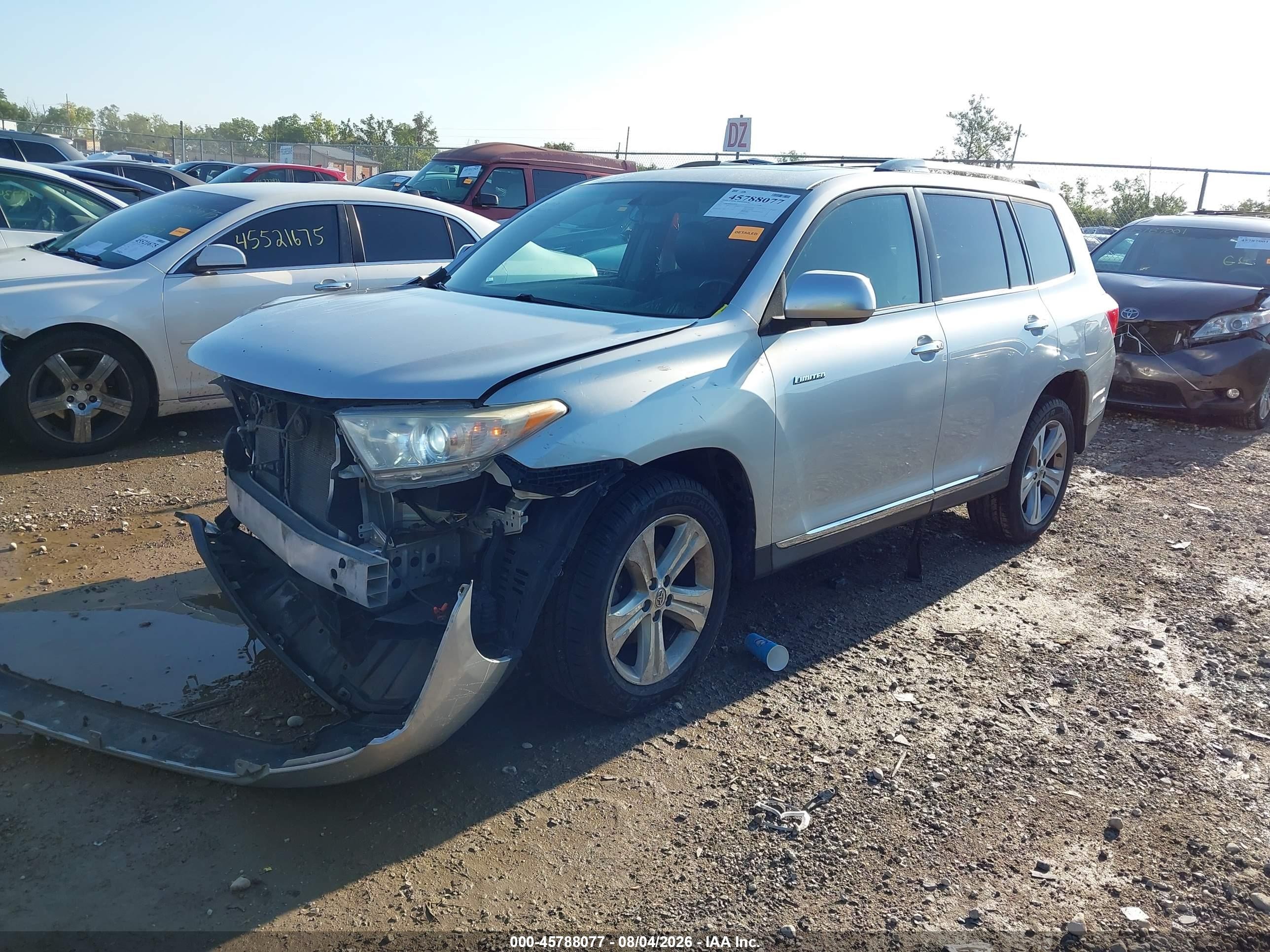 2012 Toyota Highlander Limited V6 Silver vin: 5TDDK3EH6CS136713