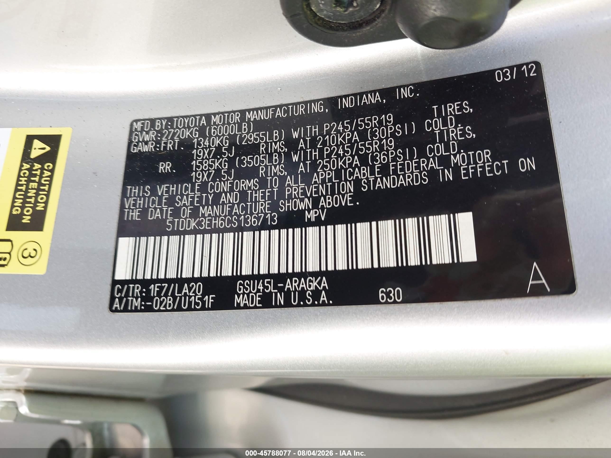 2012 Toyota Highlander Limited V6 Silver vin: 5TDDK3EH6CS136713