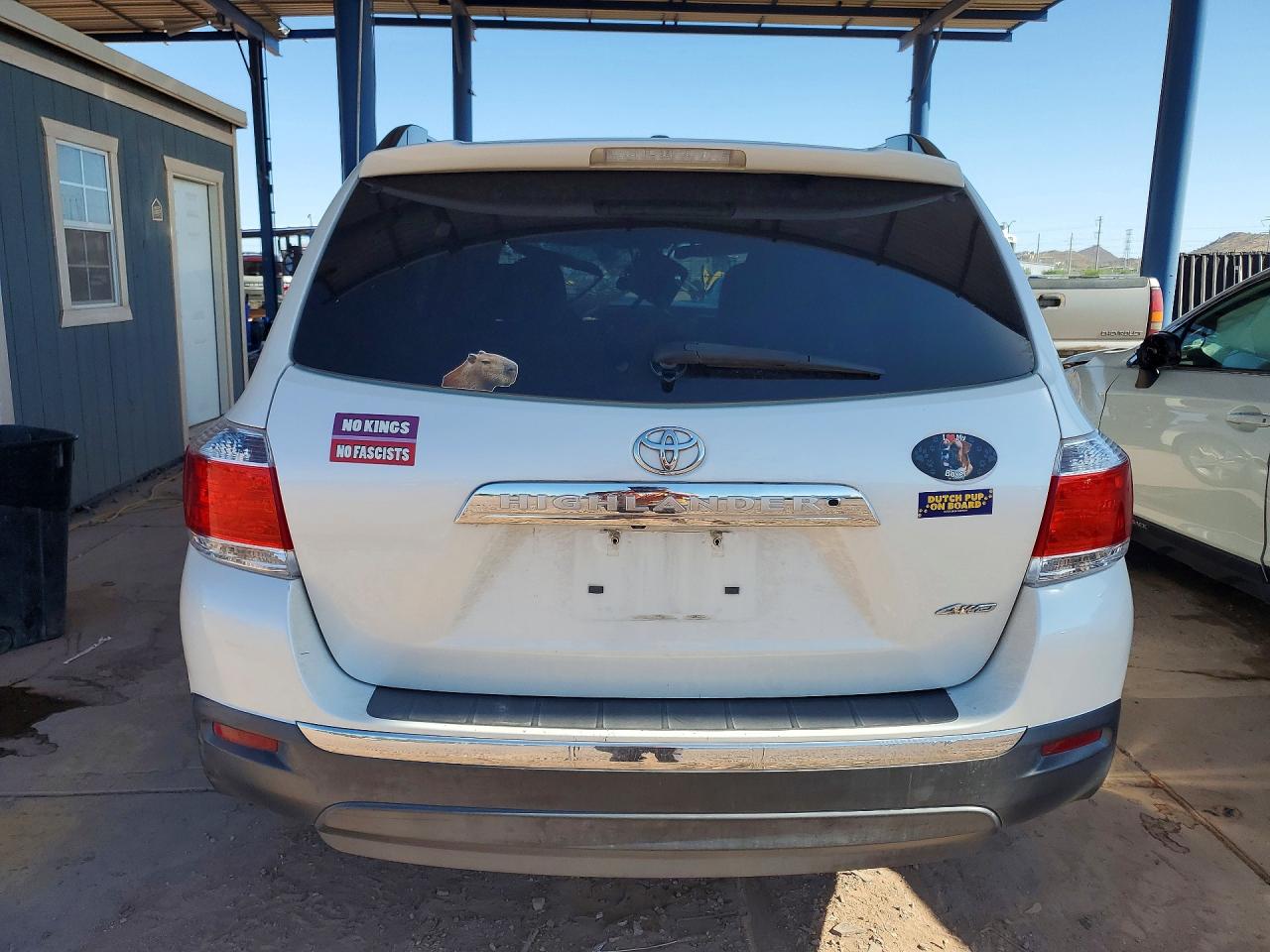 2012 Toyota Highlander Limited White vin: 5TDDK3EH6CS146075