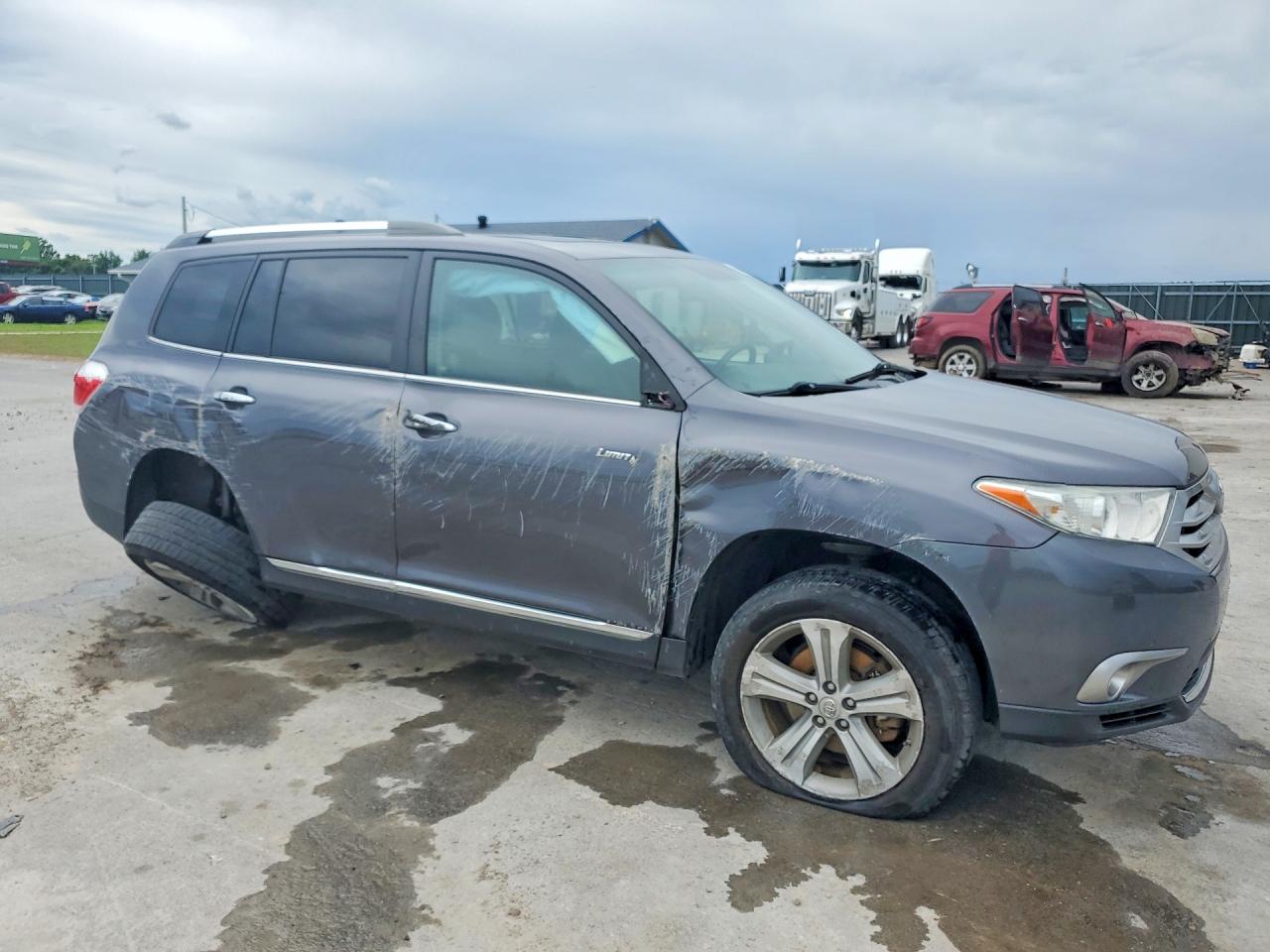 2012 Toyota Highlander Limited Gray vin: 5TDDK3EH6CS162017