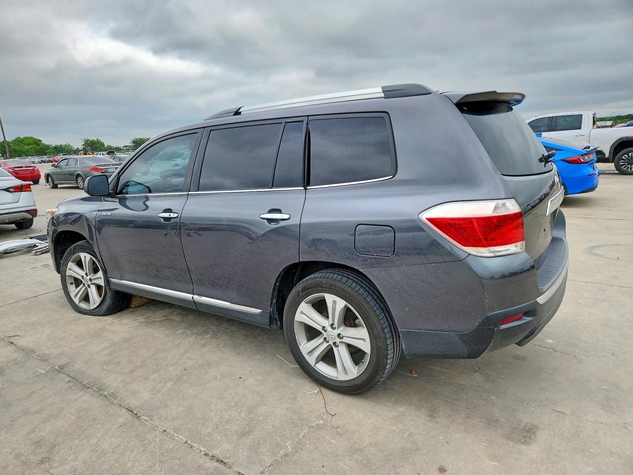 2013 Toyota Highlander Limited Gray vin: 5TDDK3EH6DS194807