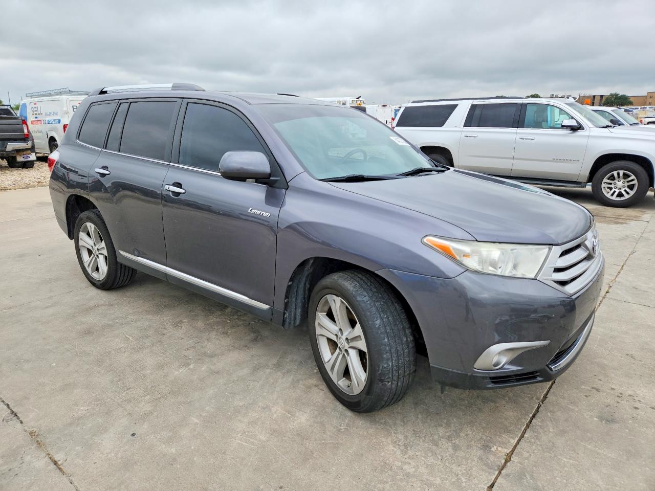 2013 Toyota Highlander Limited Gray vin: 5TDDK3EH6DS194807
