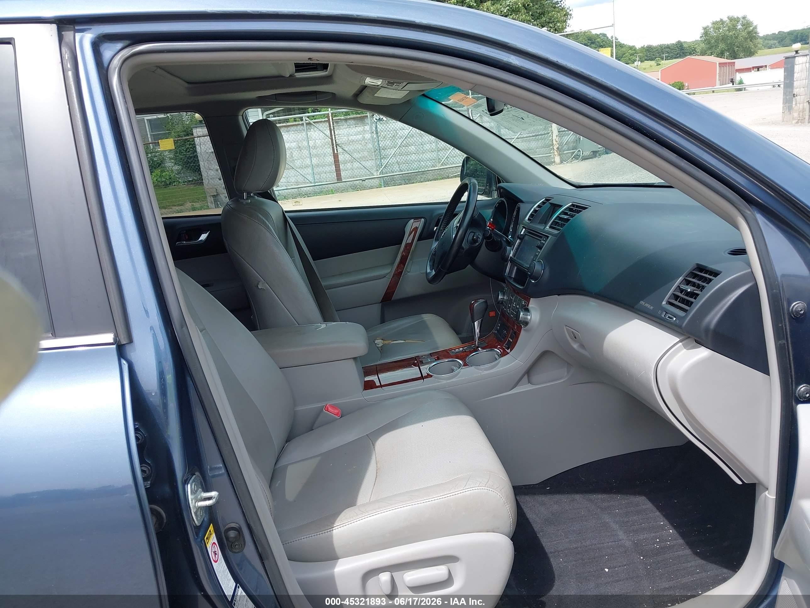 2013 Toyota Highlander Limited V6 Blue vin: 5TDDK3EH6DS234948