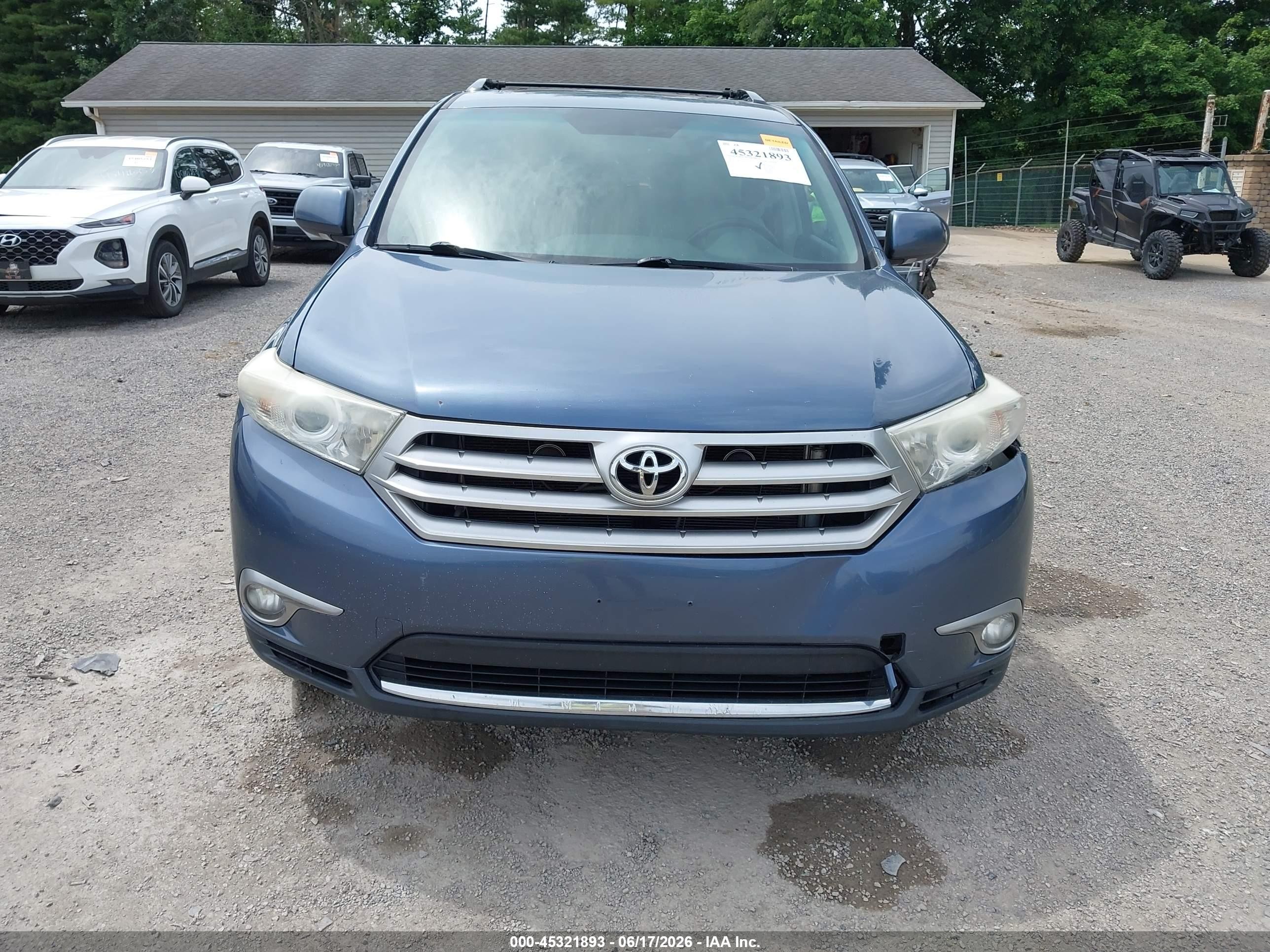 2013 Toyota Highlander Limited V6 Blue vin: 5TDDK3EH6DS234948