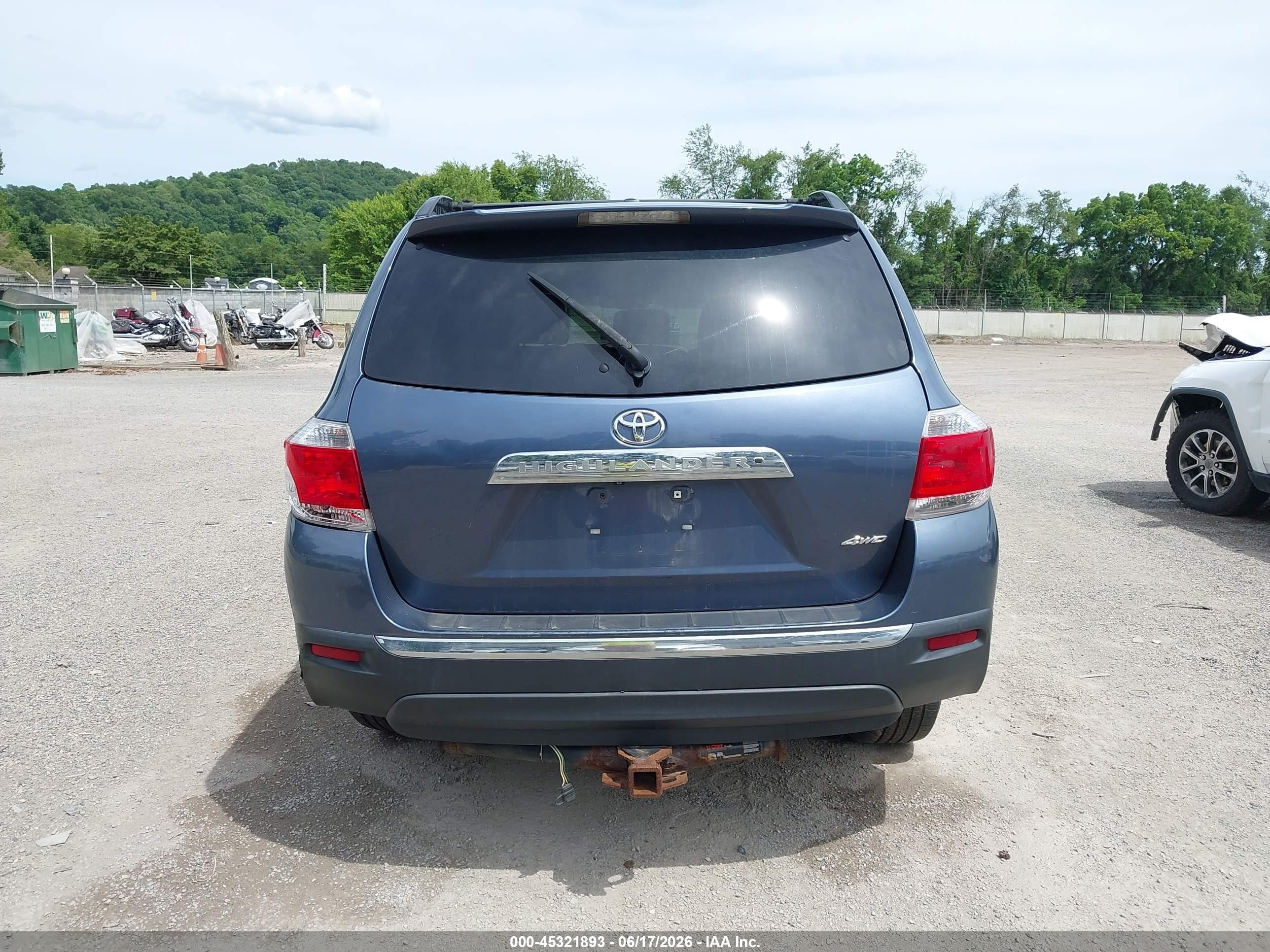 2013 Toyota Highlander Limited V6 Blue vin: 5TDDK3EH6DS234948