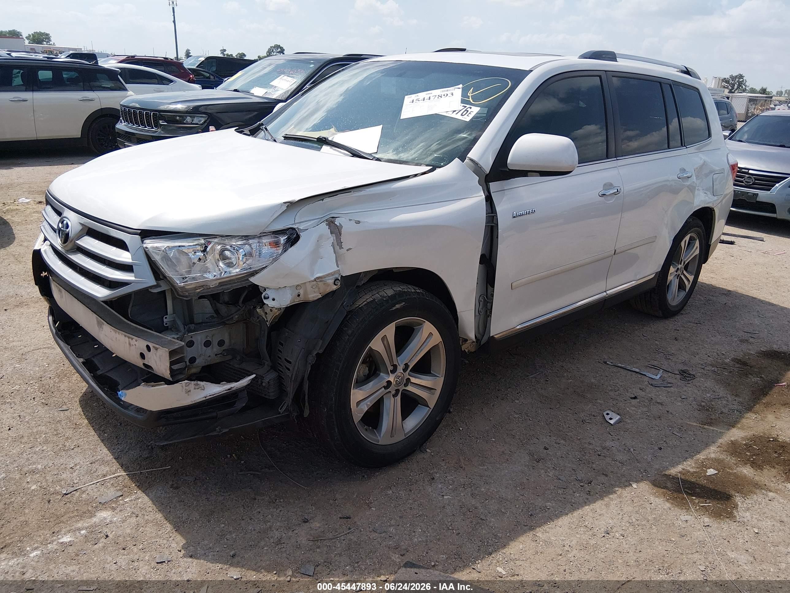 2011 Toyota Highlander Limited V6 White vin: 5TDDK3EH7BS068792
