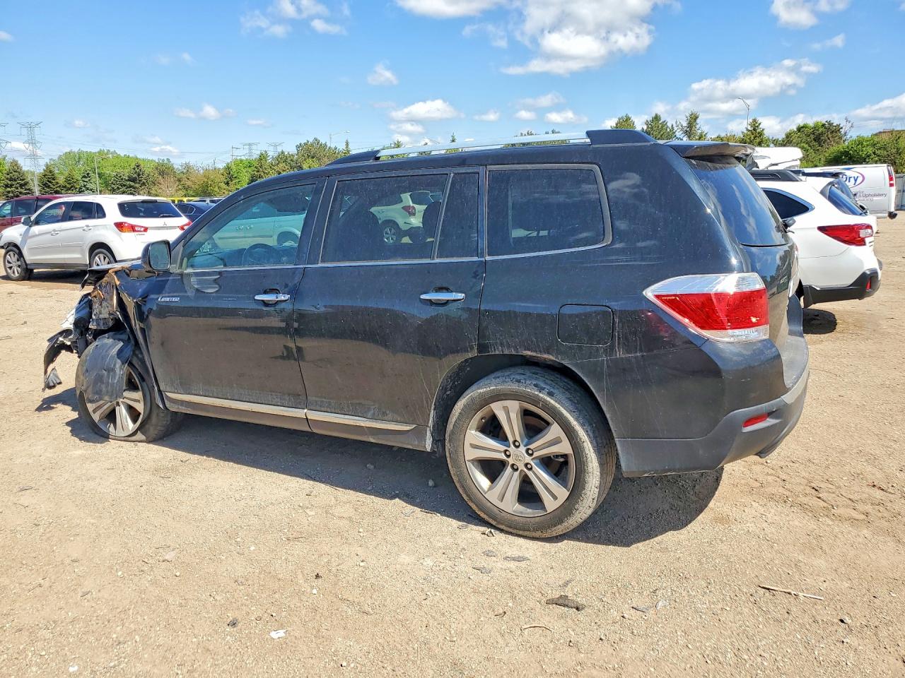 2011 Toyota Highlander Limited Black vin: 5TDDK3EH7BS070400