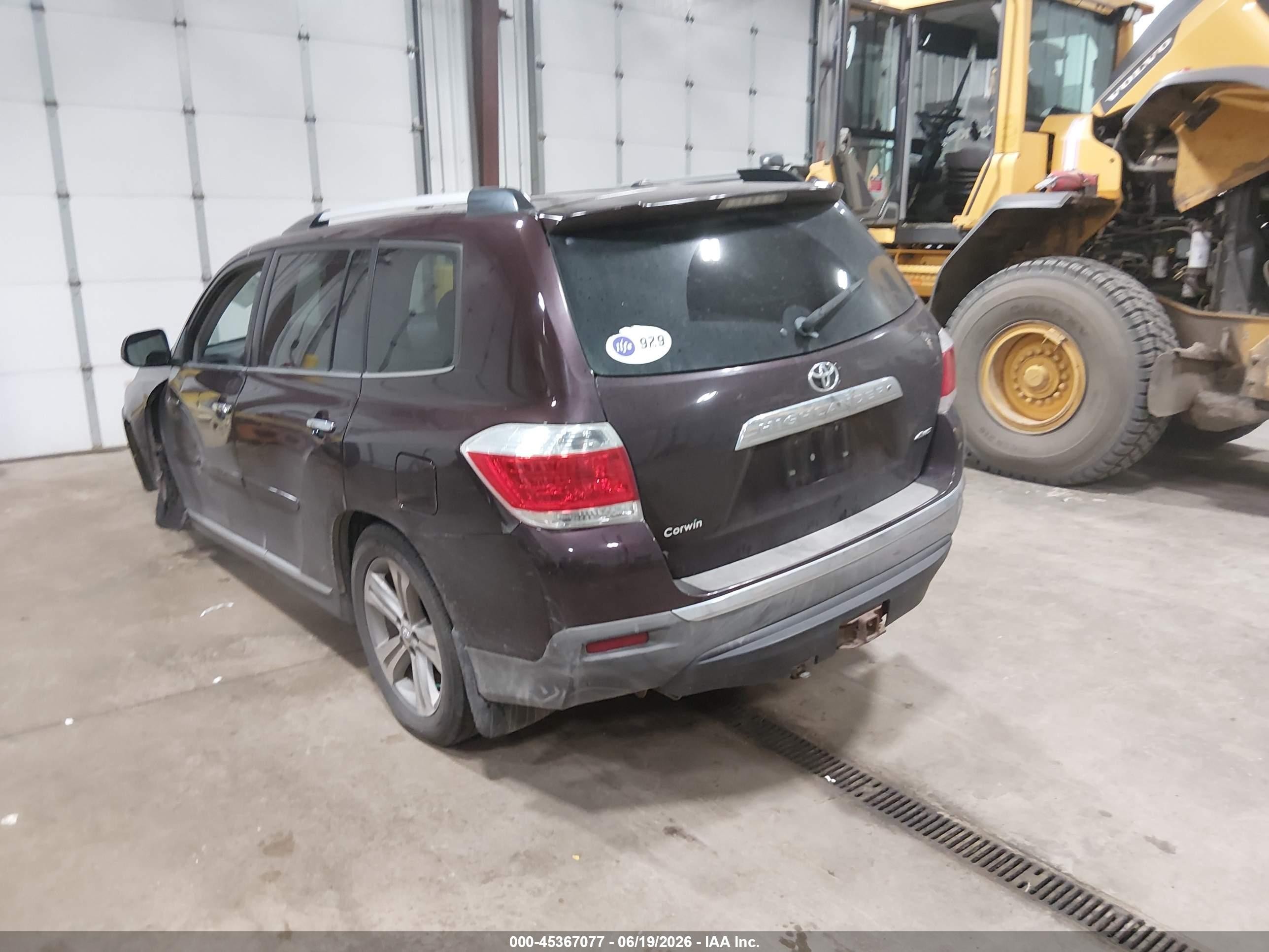 2012 Toyota Highlander Limited V6 Purple vin: 5TDDK3EH7CS094570