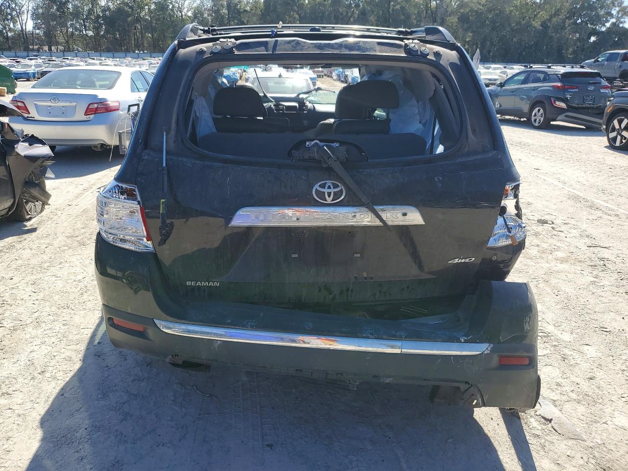 2012 Toyota Highlander Limited Black vin: 5TDDK3EH7CS101209