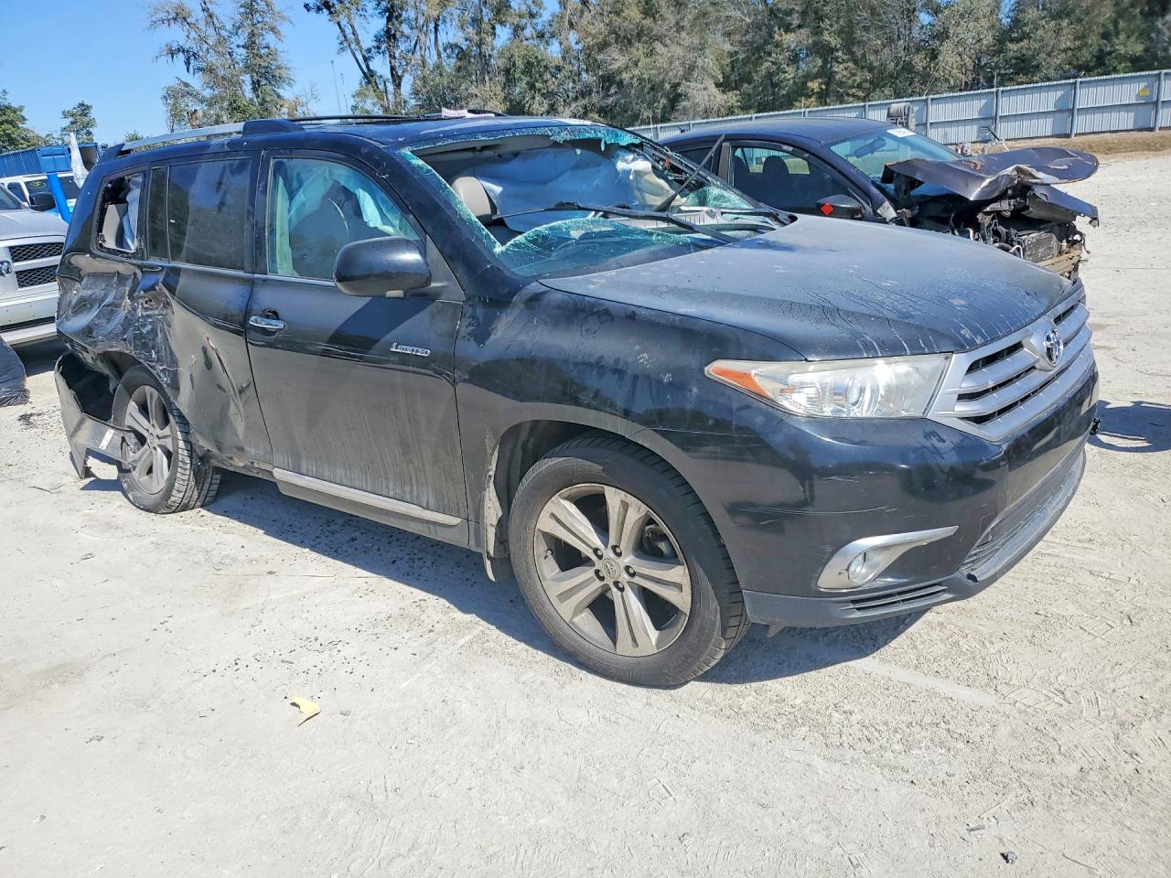 2012 Toyota Highlander Limited Black vin: 5TDDK3EH7CS101209