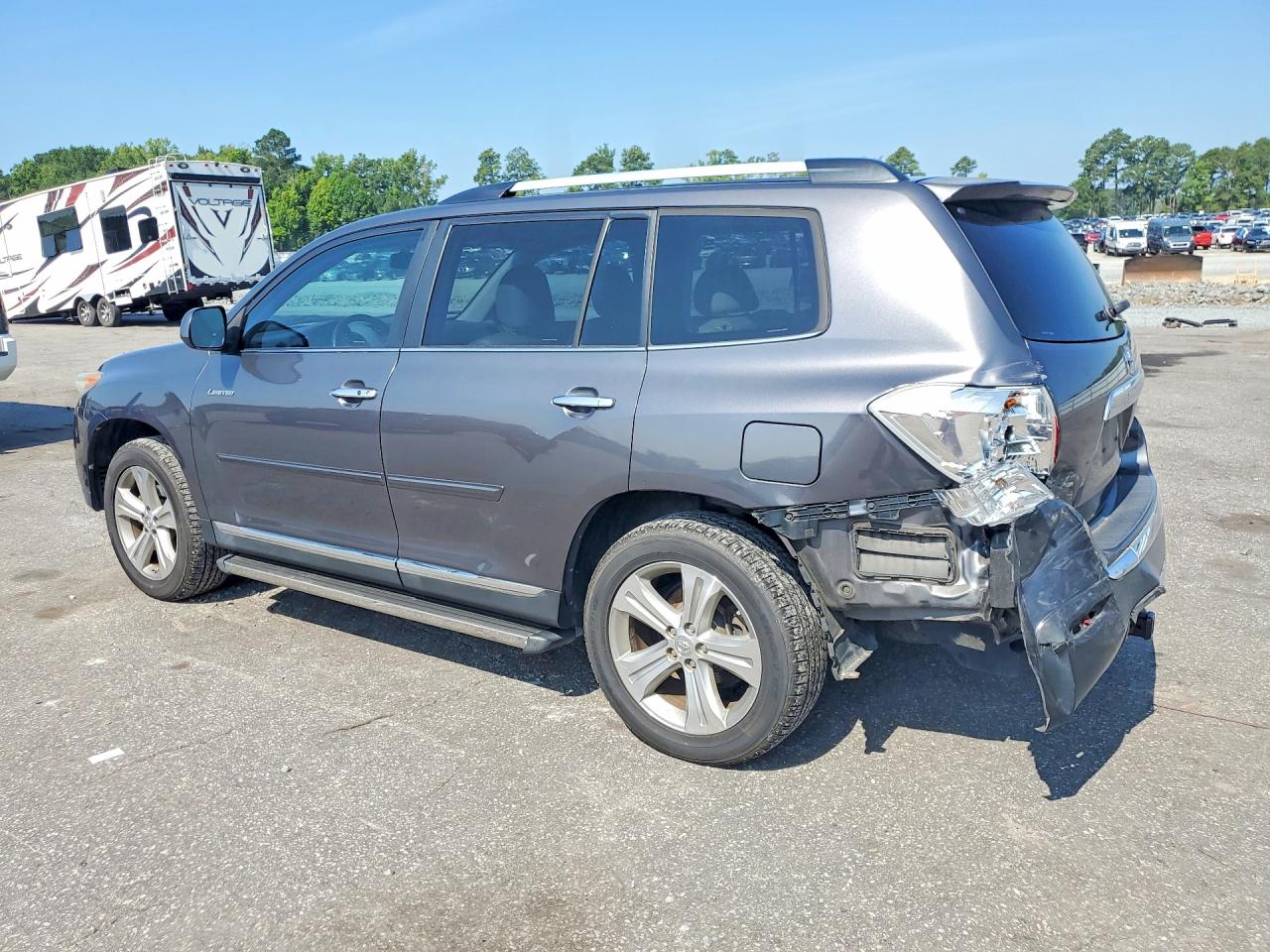 2012 Toyota Highlander Limited Серый vin: 5TDDK3EH7CS135005