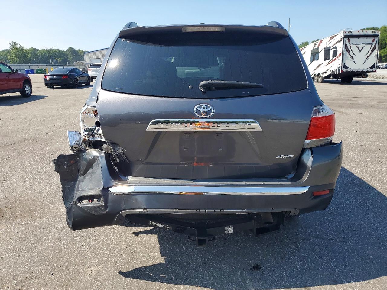 2012 Toyota Highlander Limited Серый vin: 5TDDK3EH7CS135005