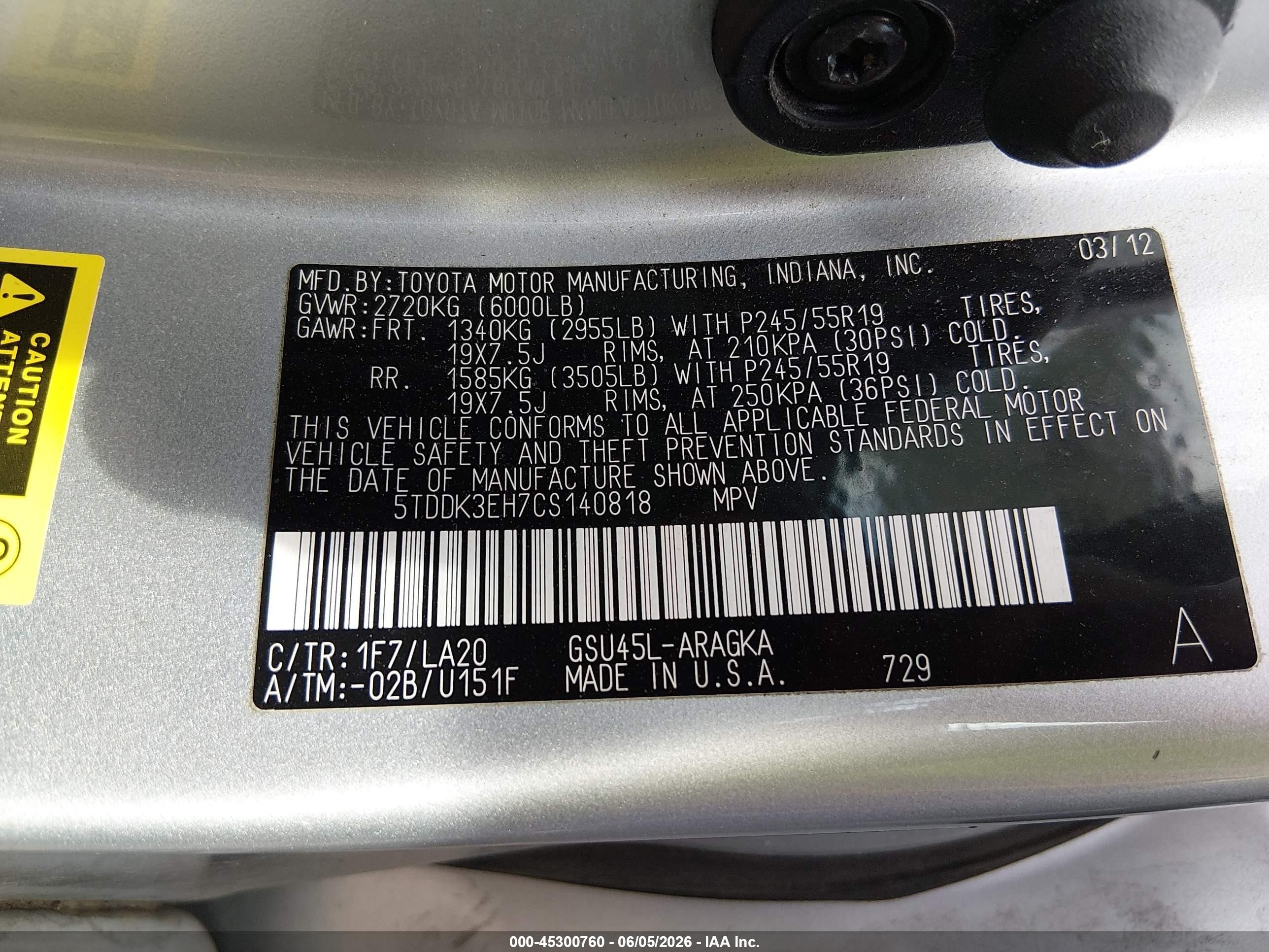 2012 Toyota Highlander Limited V6 Silver vin: 5TDDK3EH7CS140818