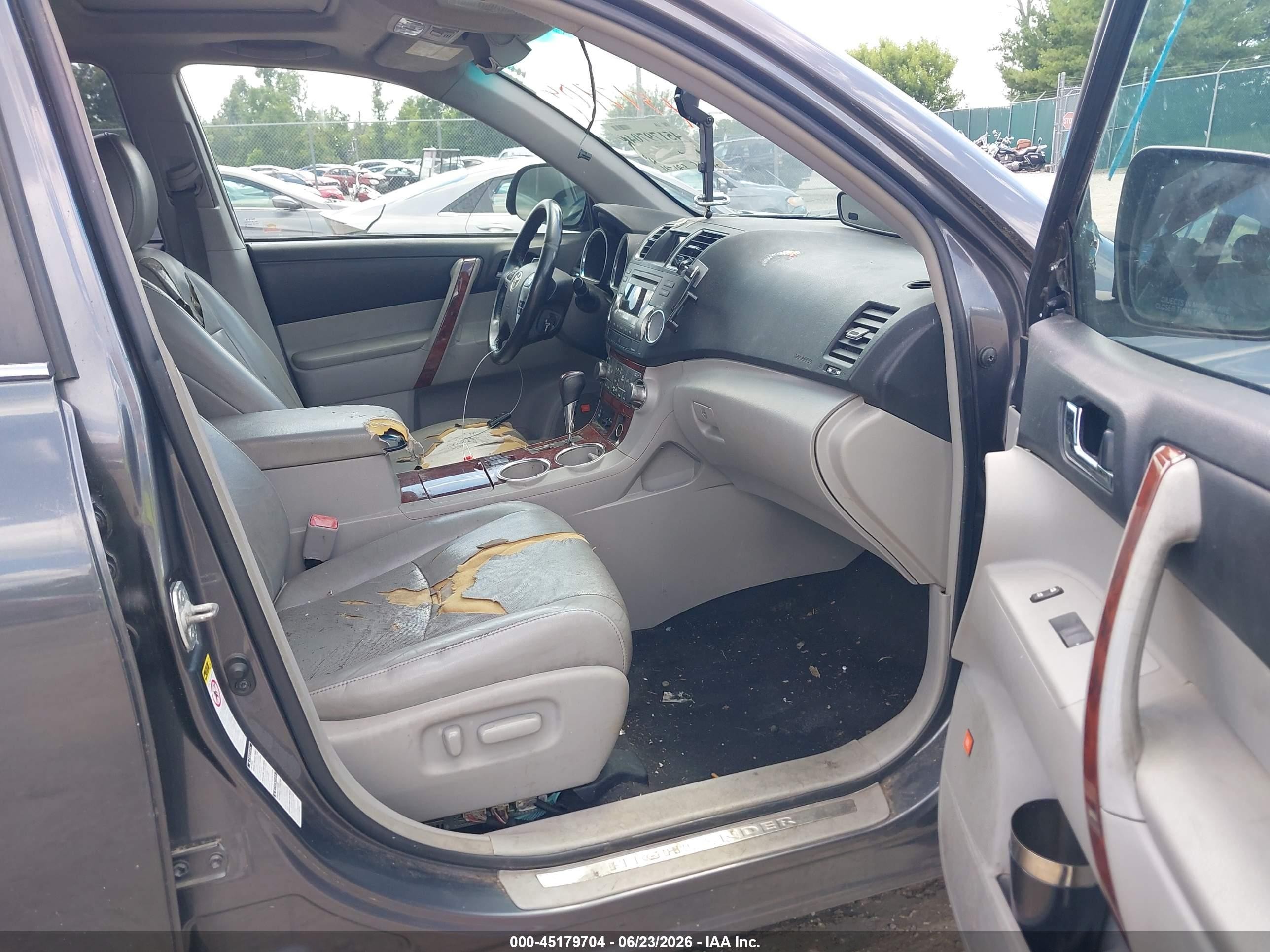 2012 Toyota Highlander Limited V6 Gray vin: 5TDDK3EH7CS145274