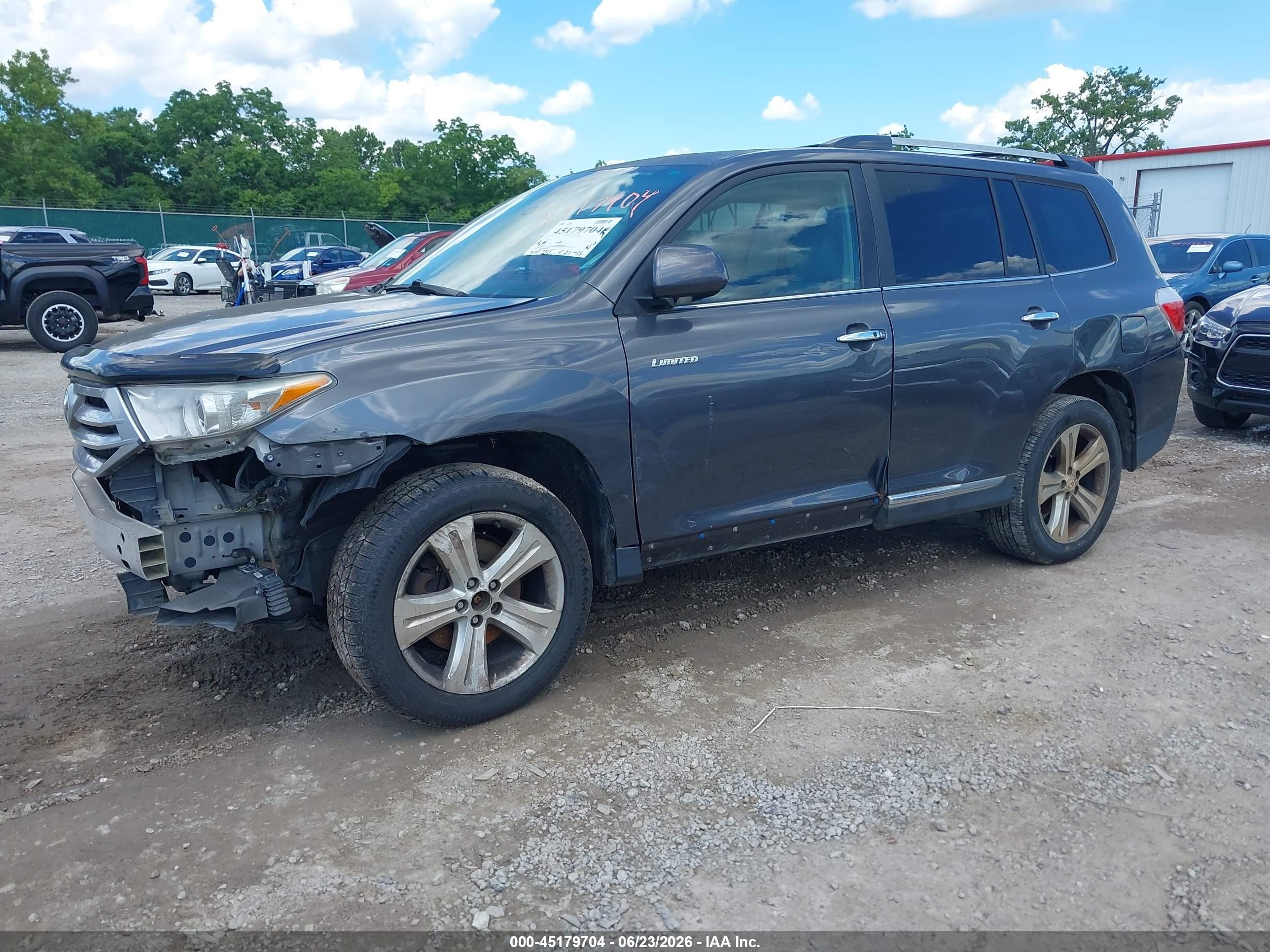 2012 Toyota Highlander Limited V6 Gray vin: 5TDDK3EH7CS145274