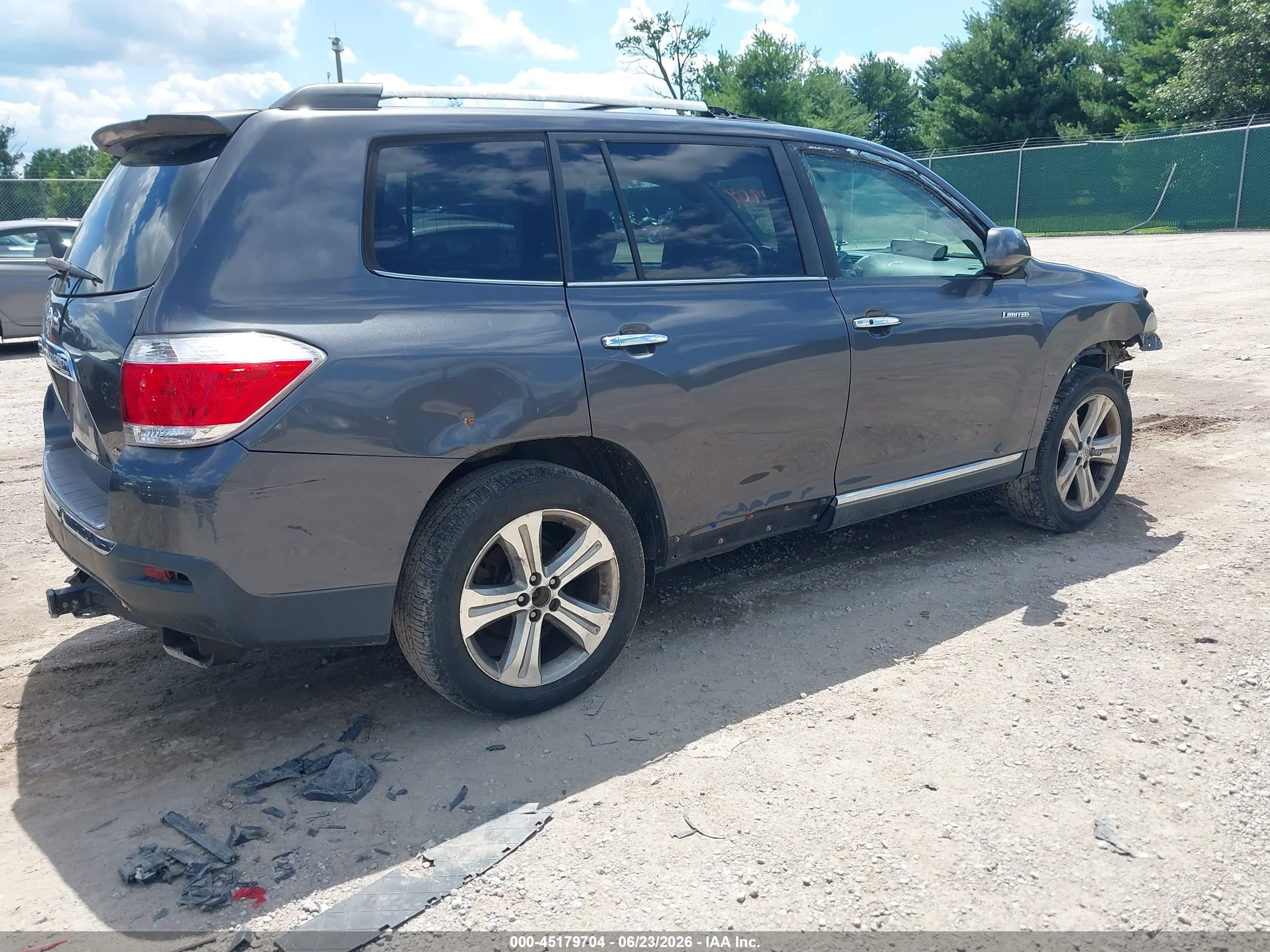 2012 Toyota Highlander Limited V6 Gray vin: 5TDDK3EH7CS145274