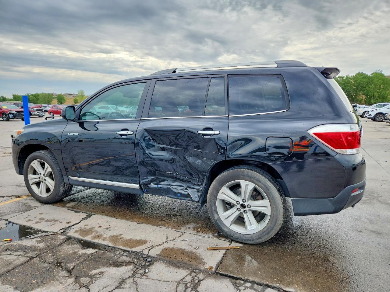 2012 Toyota Highlander Limited Black vin: 5TDDK3EH7CS160342