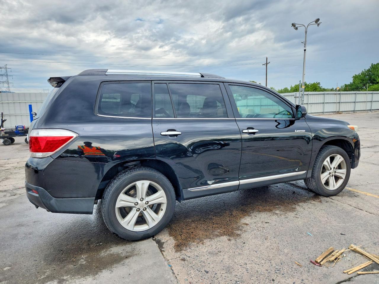 2012 Toyota Highlander Limited Black vin: 5TDDK3EH7CS160342