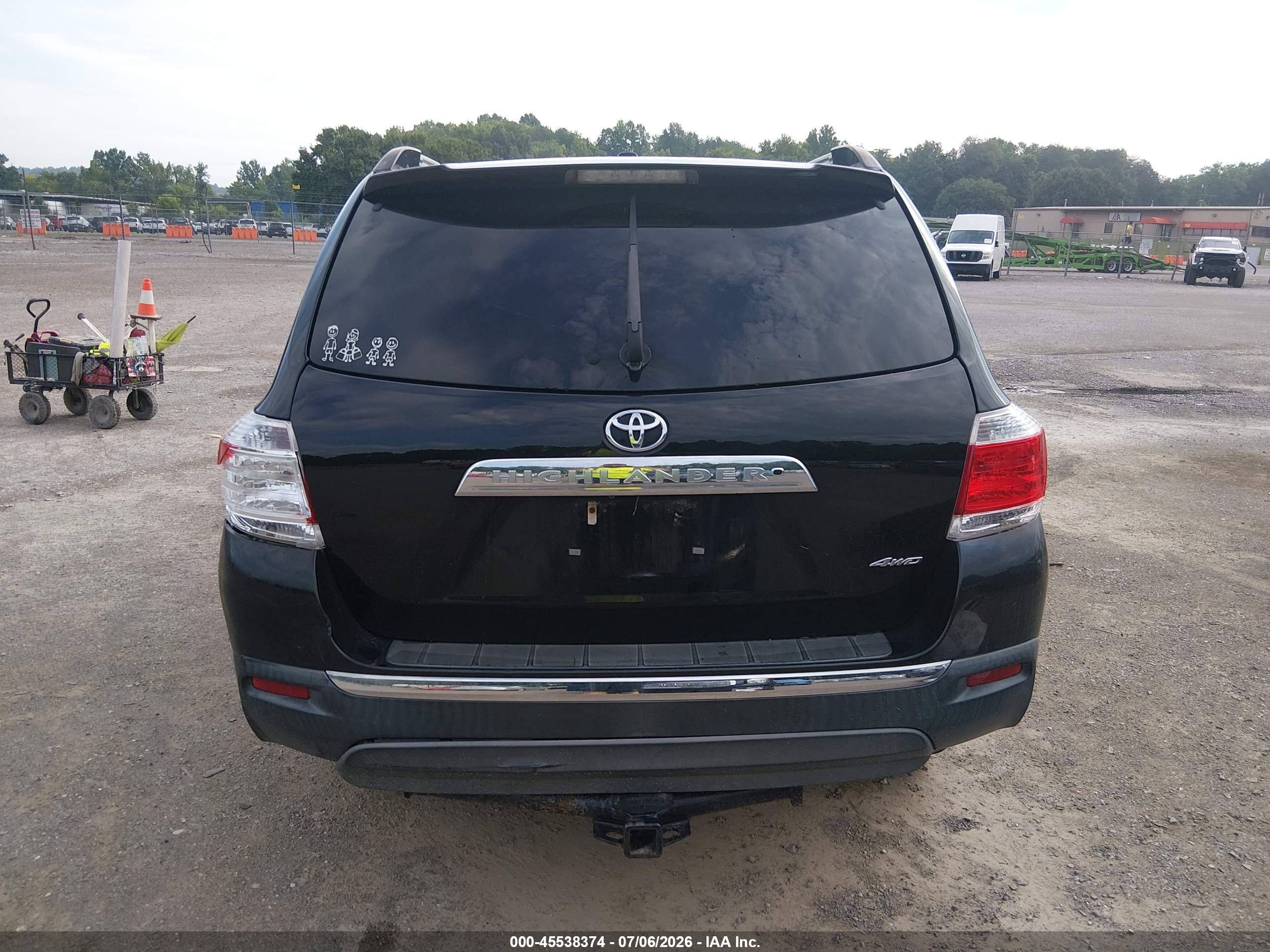 2013 Toyota Highlander Limited V6 Black vin: 5TDDK3EH7DS219567