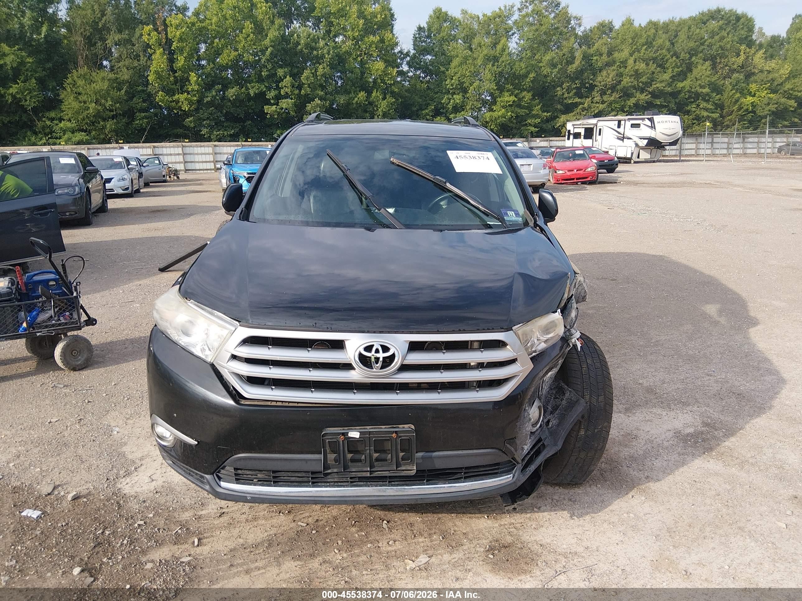 2013 Toyota Highlander Limited V6 Black vin: 5TDDK3EH7DS219567