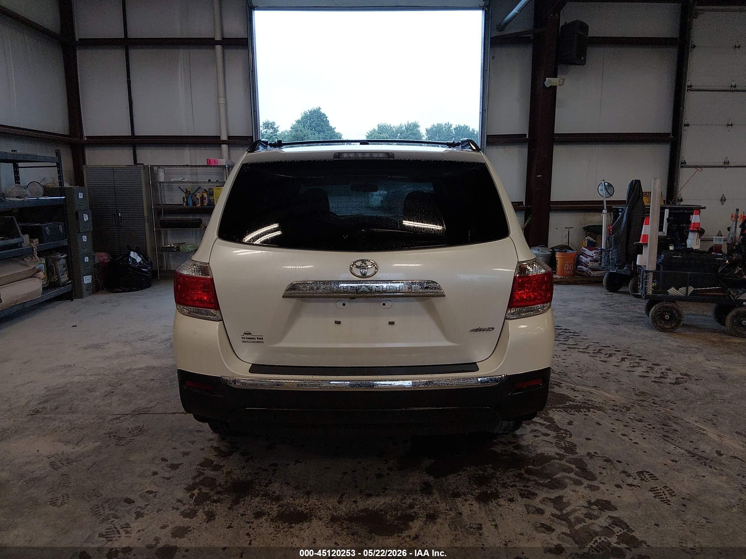 2013 Toyota Highlander Limited V6 White vin: 5TDDK3EH7DS219990