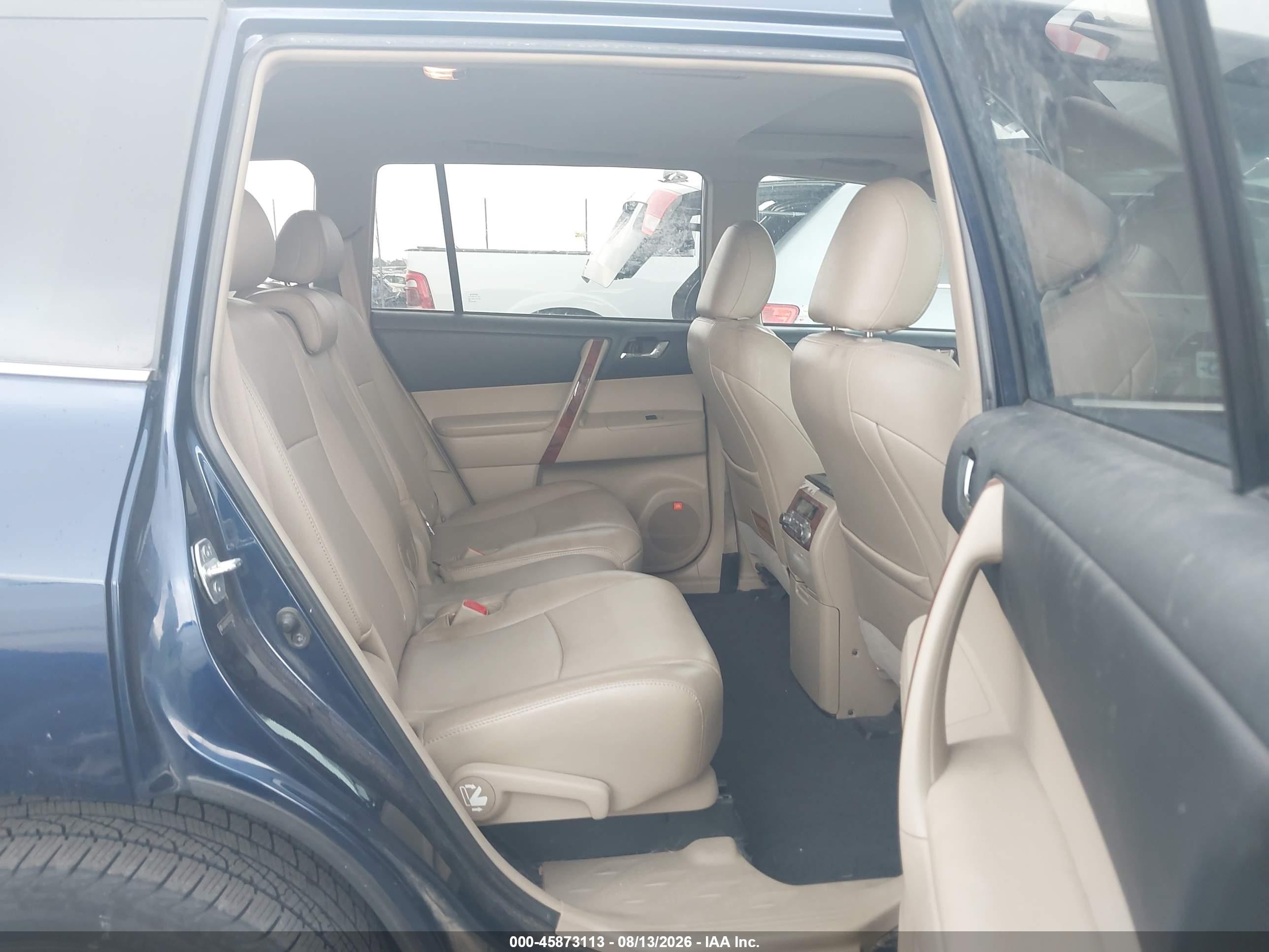 2013 Toyota Highlander Limited V6 Dark Blue vin: 5TDDK3EH7DS227619