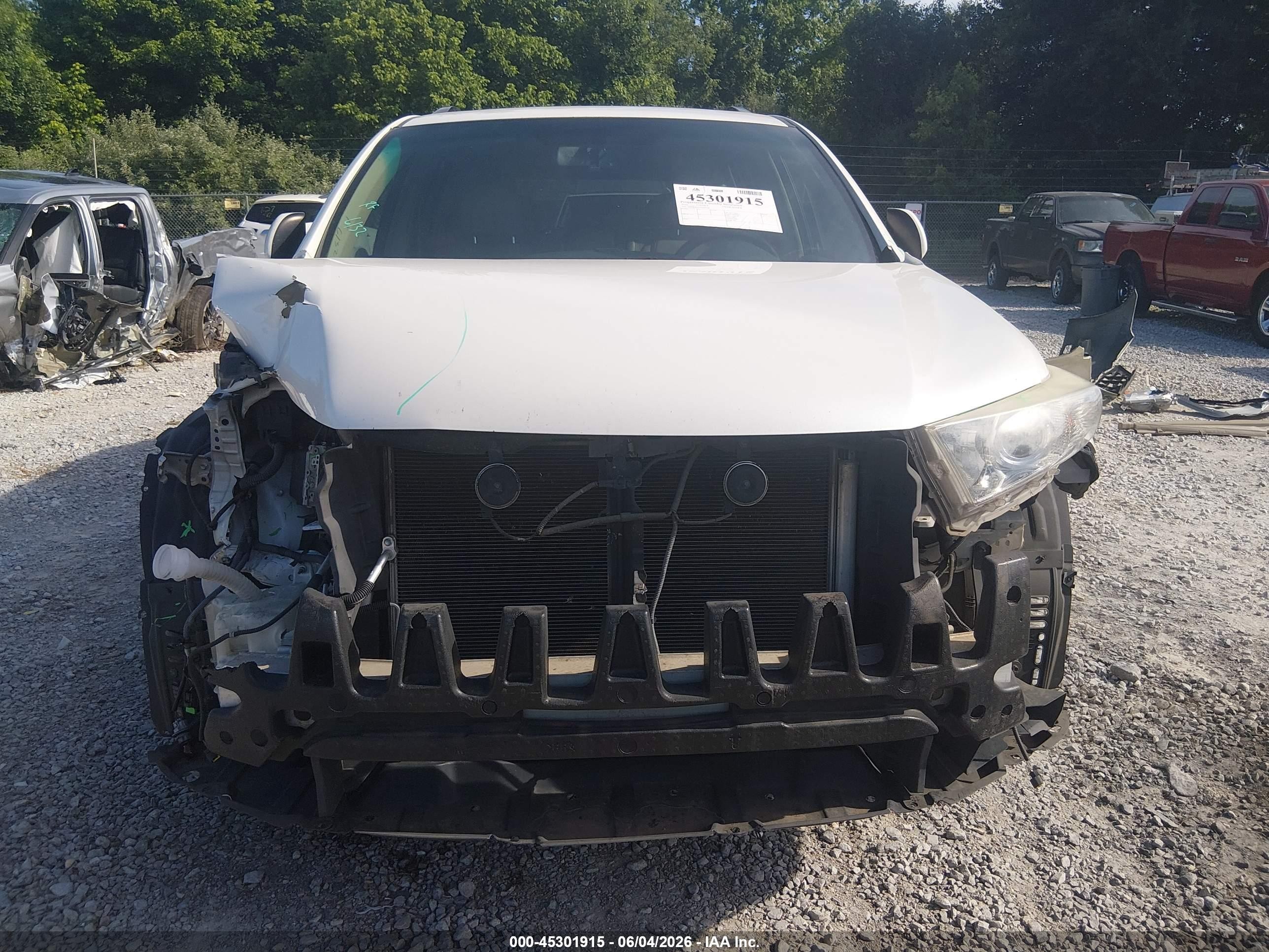 2013 Toyota Highlander Limited V6 White vin: 5TDDK3EH7DS264508