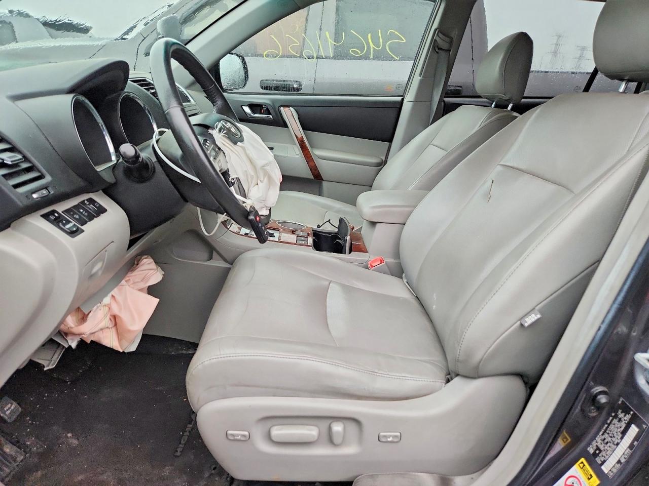 2012 Toyota Highlander Limited Серый vin: 5TDDK3EH8CS117094