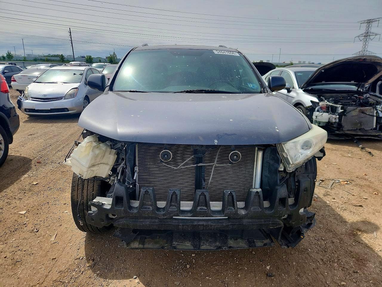 2012 Toyota Highlander Limited Серый vin: 5TDDK3EH8CS117094