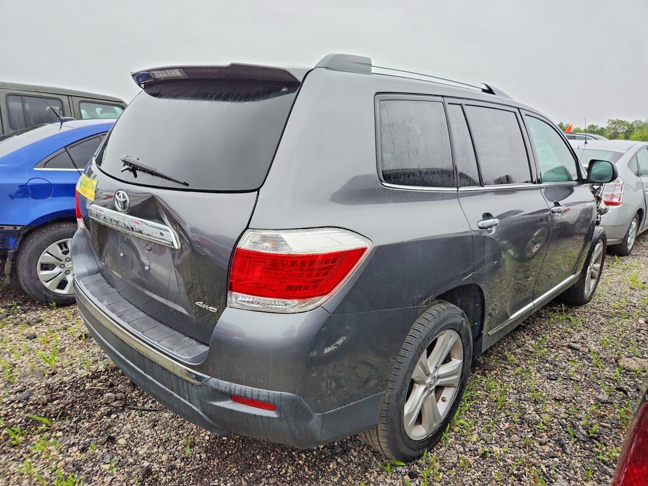 2012 Toyota Highlander Limited Серый vin: 5TDDK3EH8CS117094