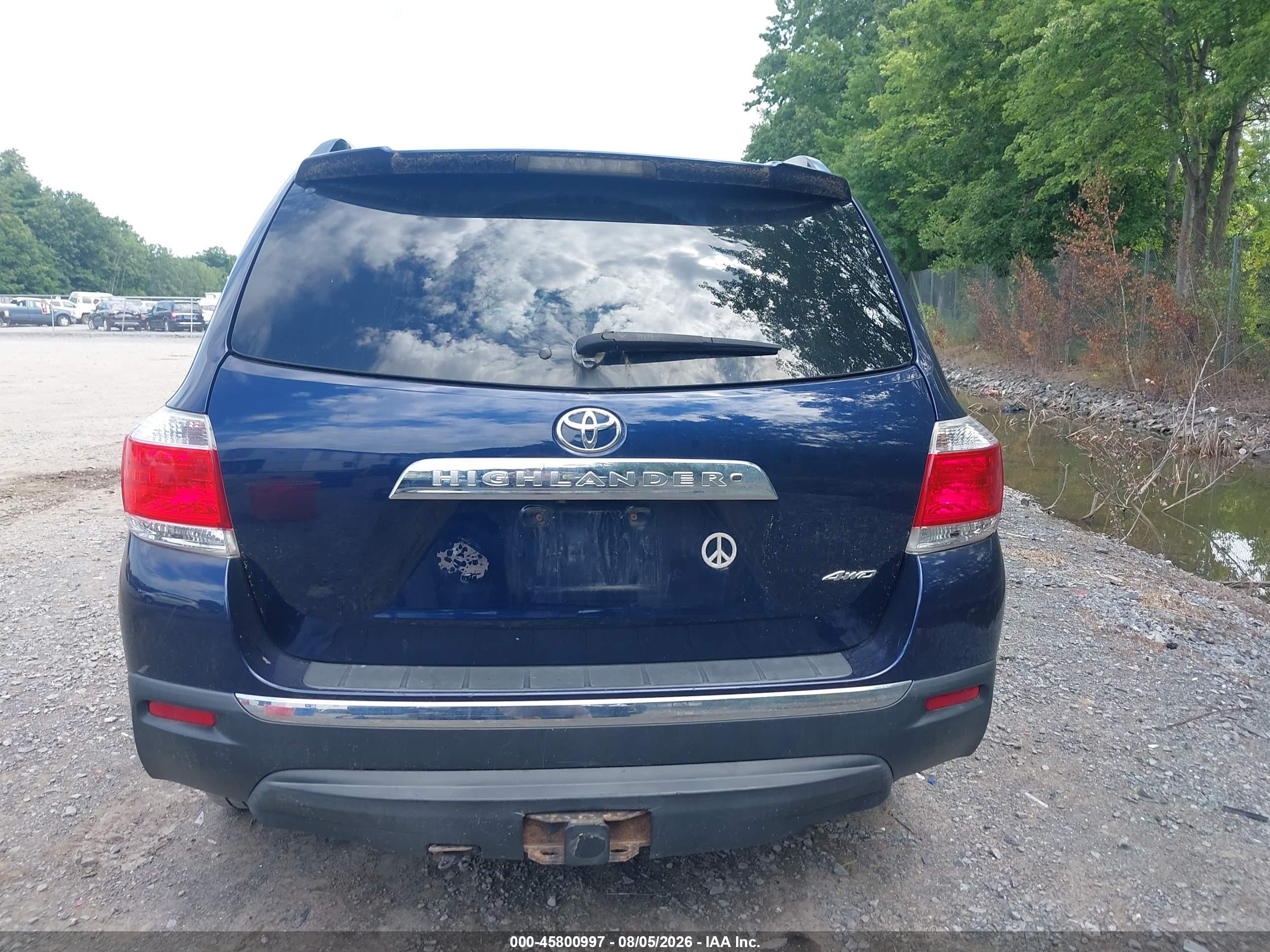 2012 Toyota Highlander Limited V6 Blue vin: 5TDDK3EH8CS137457