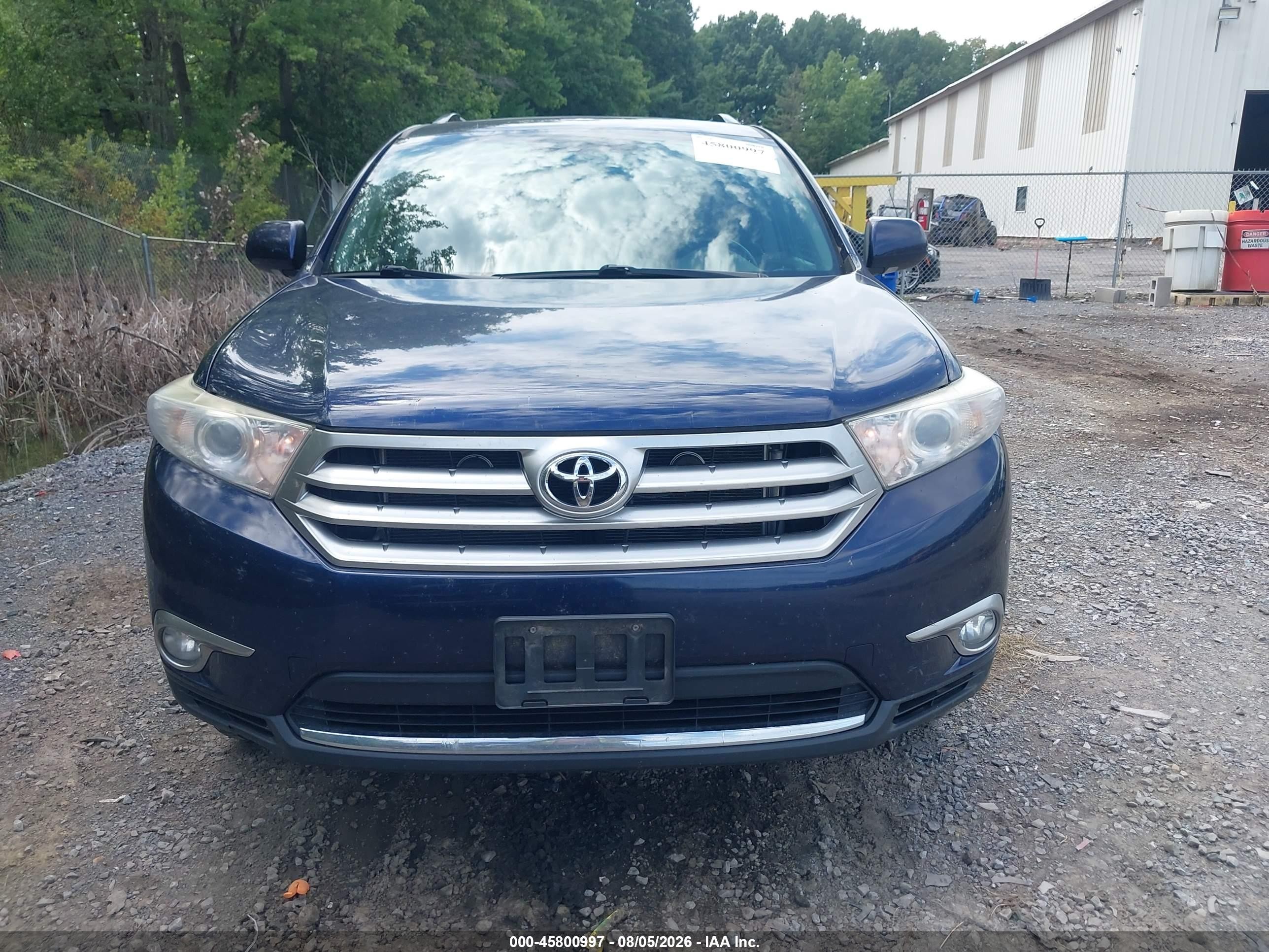 2012 Toyota Highlander Limited V6 Blue vin: 5TDDK3EH8CS137457