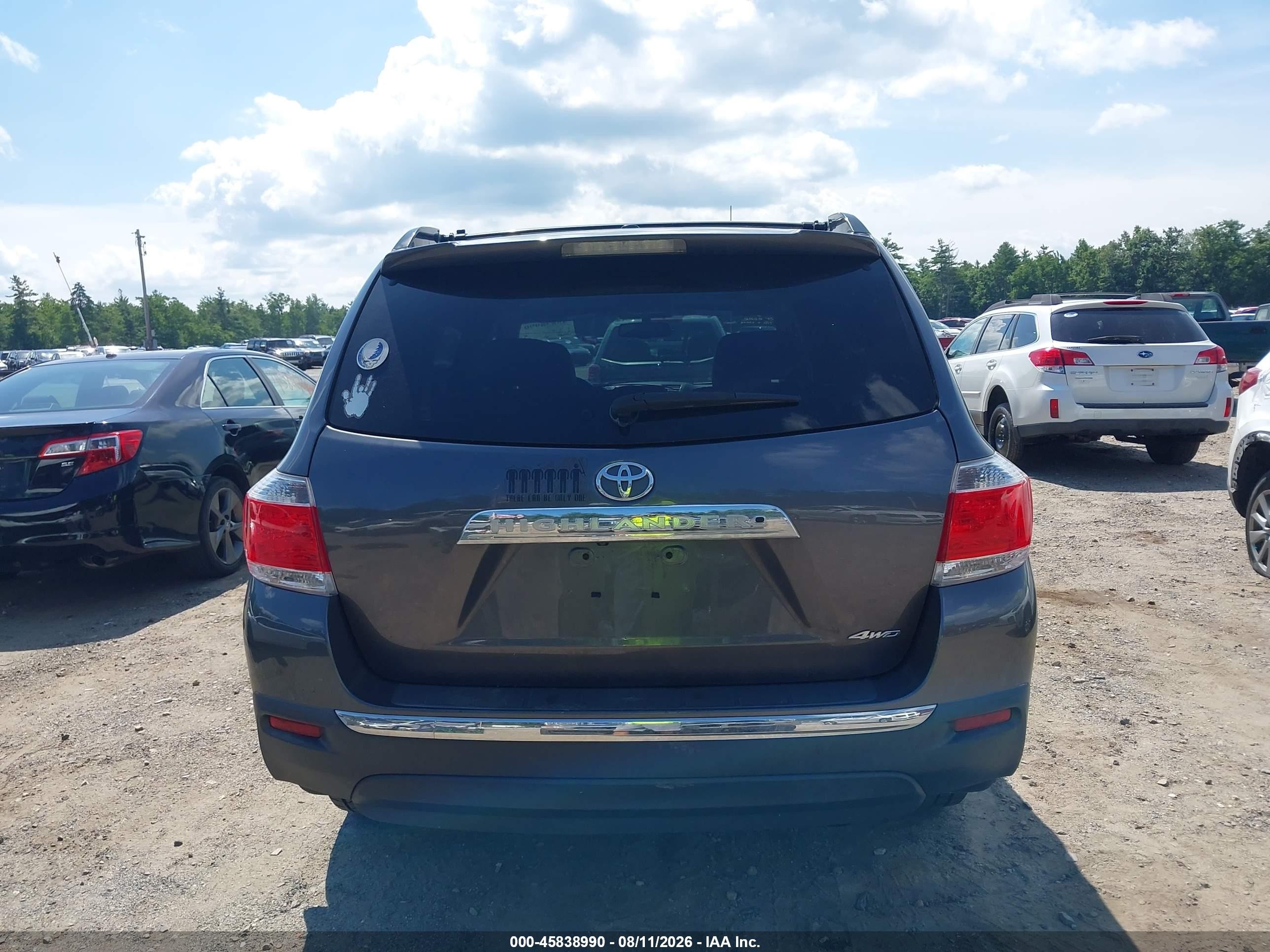 2012 Toyota Highlander Limited V6 Gray vin: 5TDDK3EH8CS151178
