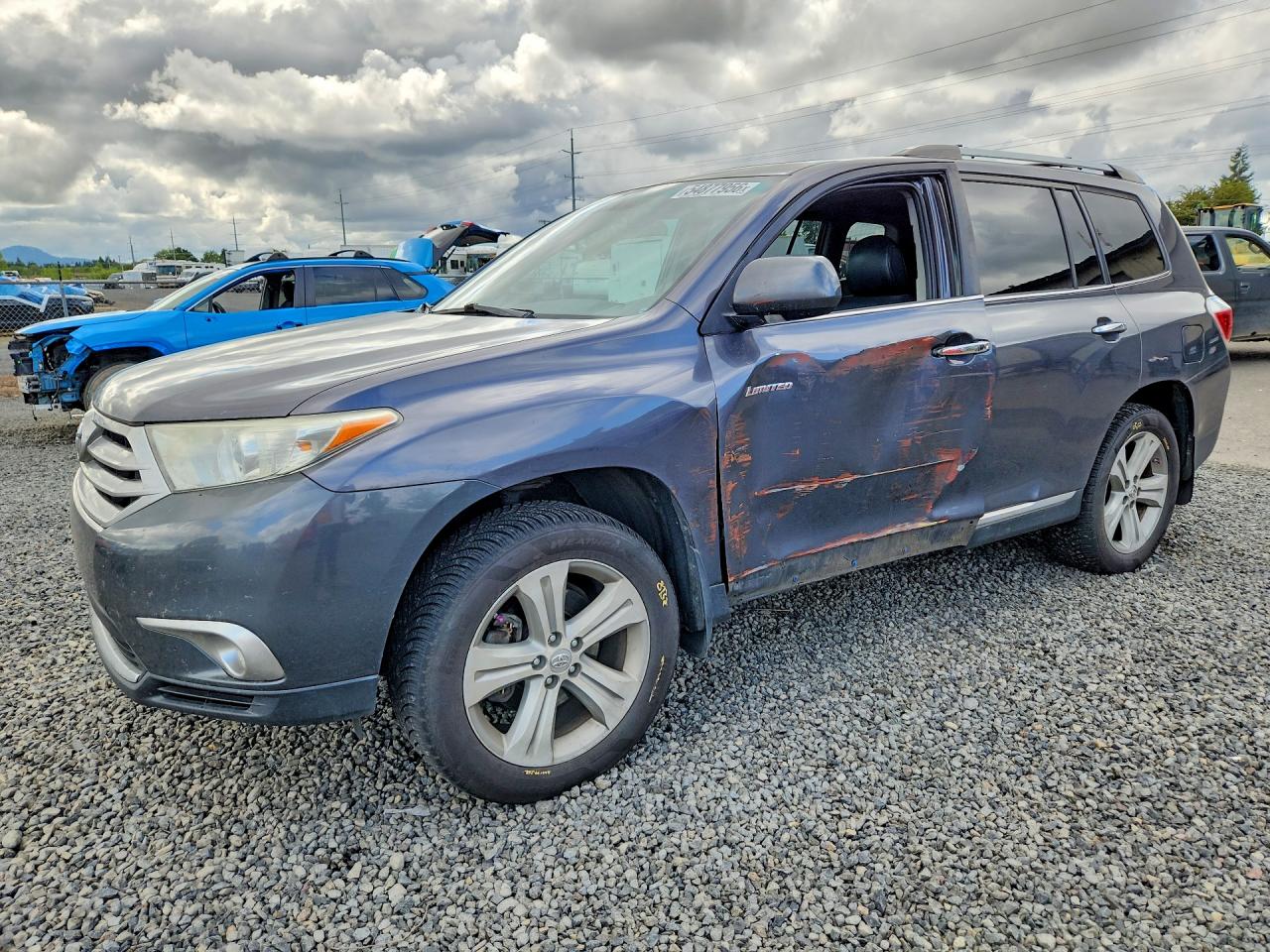 2012 Toyota Highlander Limited Gray vin: 5TDDK3EH8CS162584
