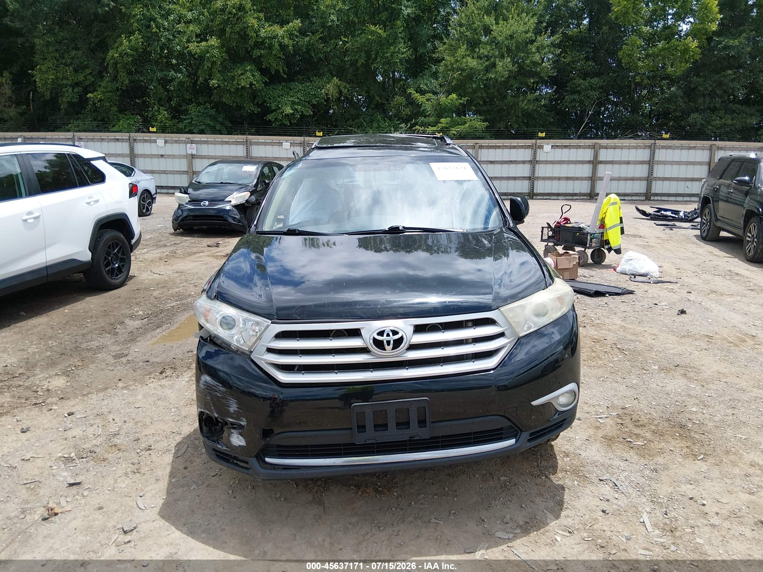 2013 Toyota Highlander Limited V6 Black vin: 5TDDK3EH8DS175434