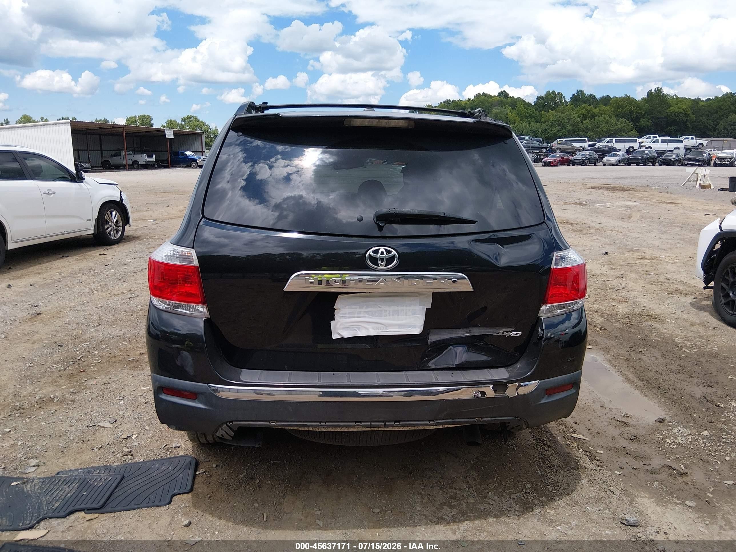 2013 Toyota Highlander Limited V6 Black vin: 5TDDK3EH8DS175434