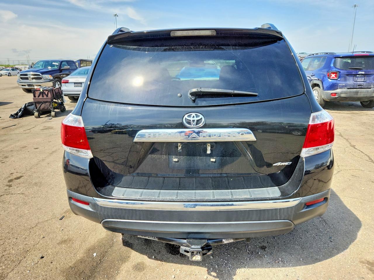 2013 Toyota Highlander Limited Black vin: 5TDDK3EH8DS185025