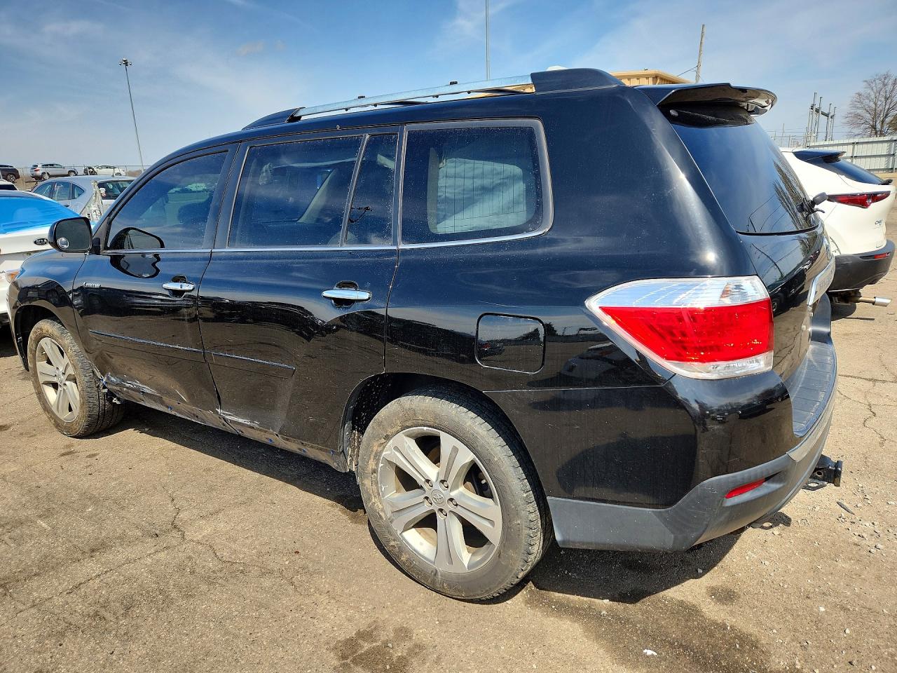 2013 Toyota Highlander Limited Black vin: 5TDDK3EH8DS185025