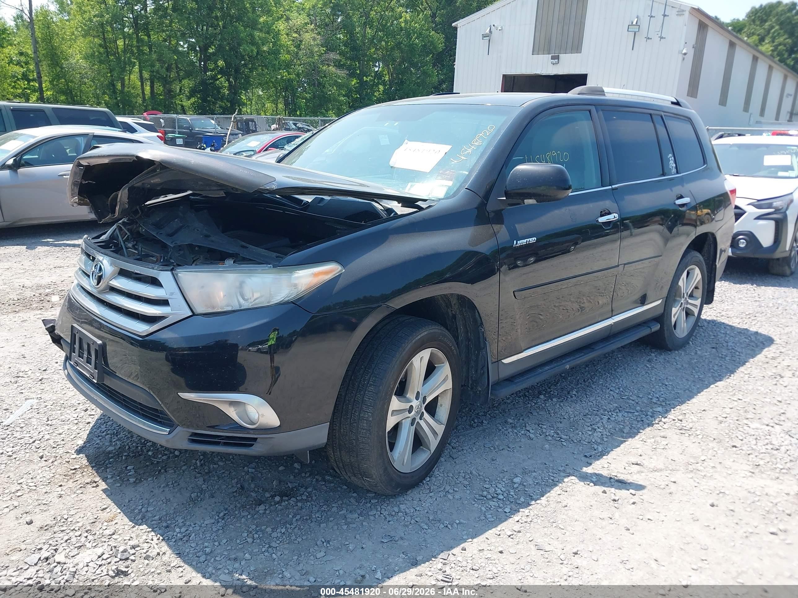 2013 Toyota Highlander Limited V6 Black vin: 5TDDK3EH8DS185252