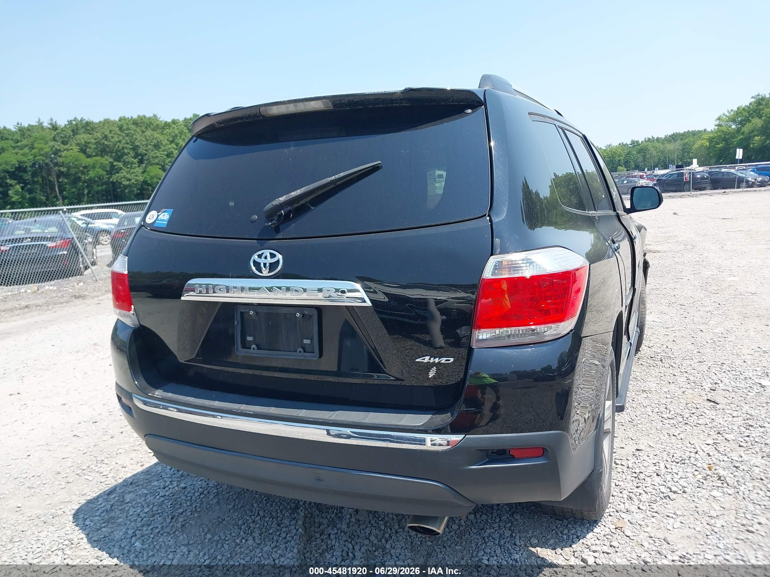 2013 Toyota Highlander Limited V6 Black vin: 5TDDK3EH8DS185252